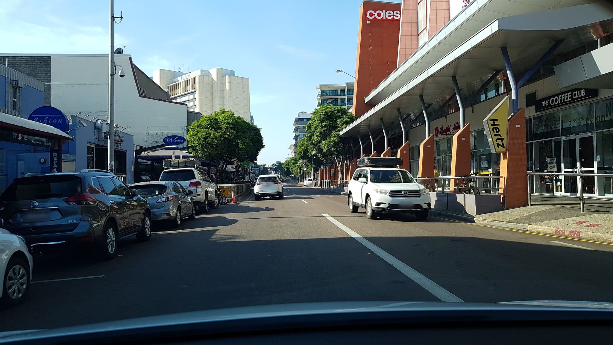 Street view near DCH on Mitchell, Darwin — © outbacktesla (CC BY-SA · Mapillary)