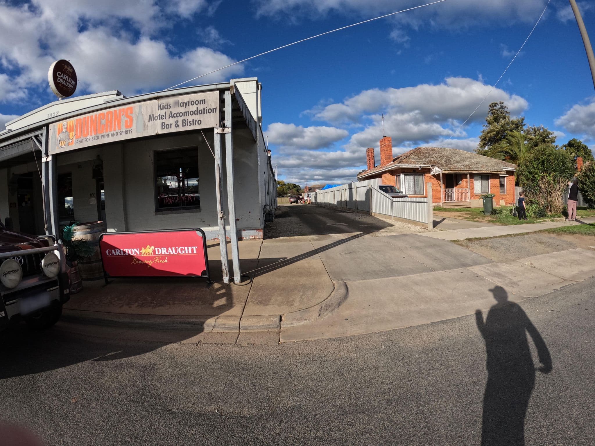 Street view near Pastoral Hotel, Echuca — © skillsy (CC BY-SA · Mapillary)