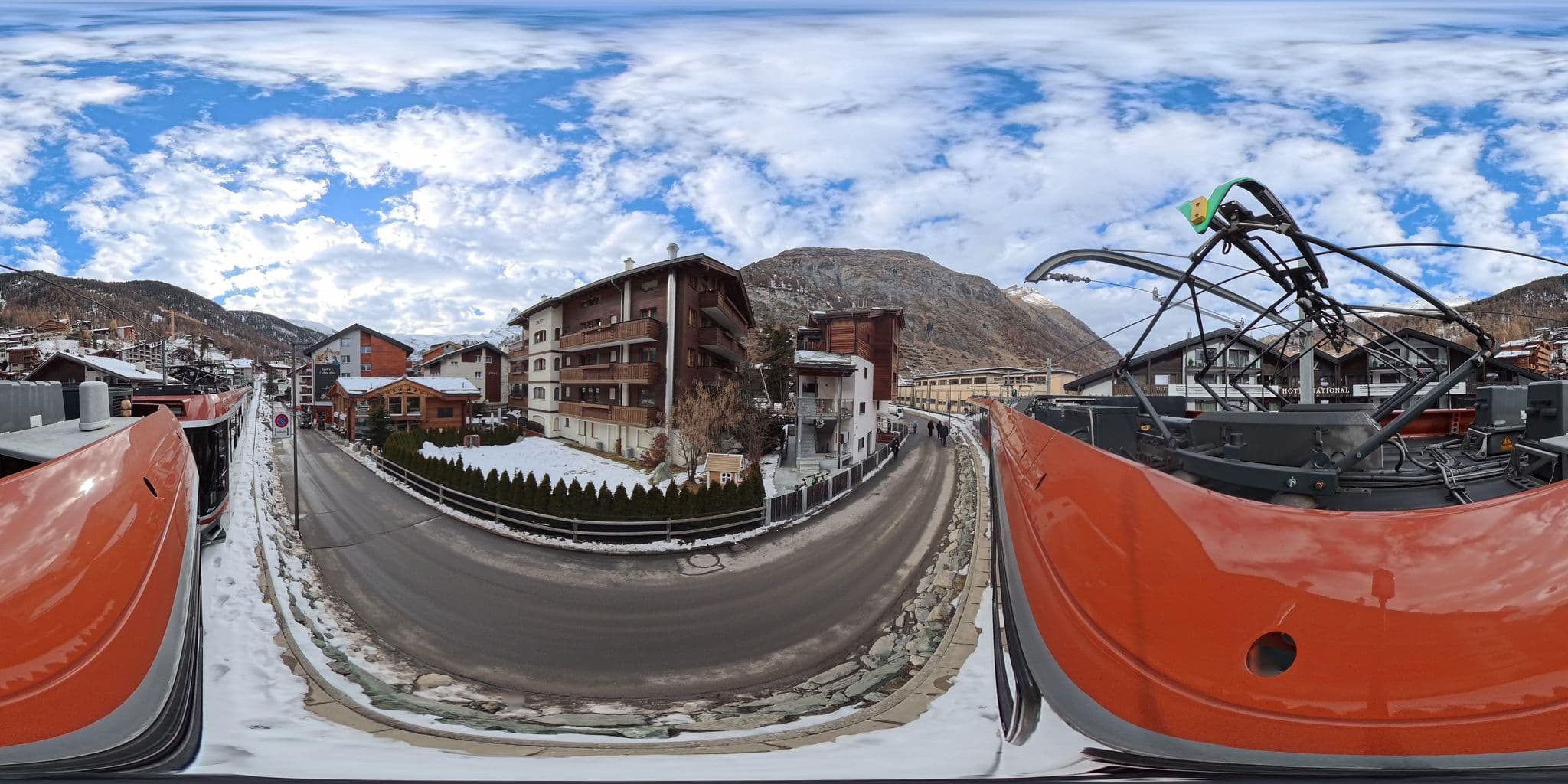 Street view near Hotel National, Zermatt