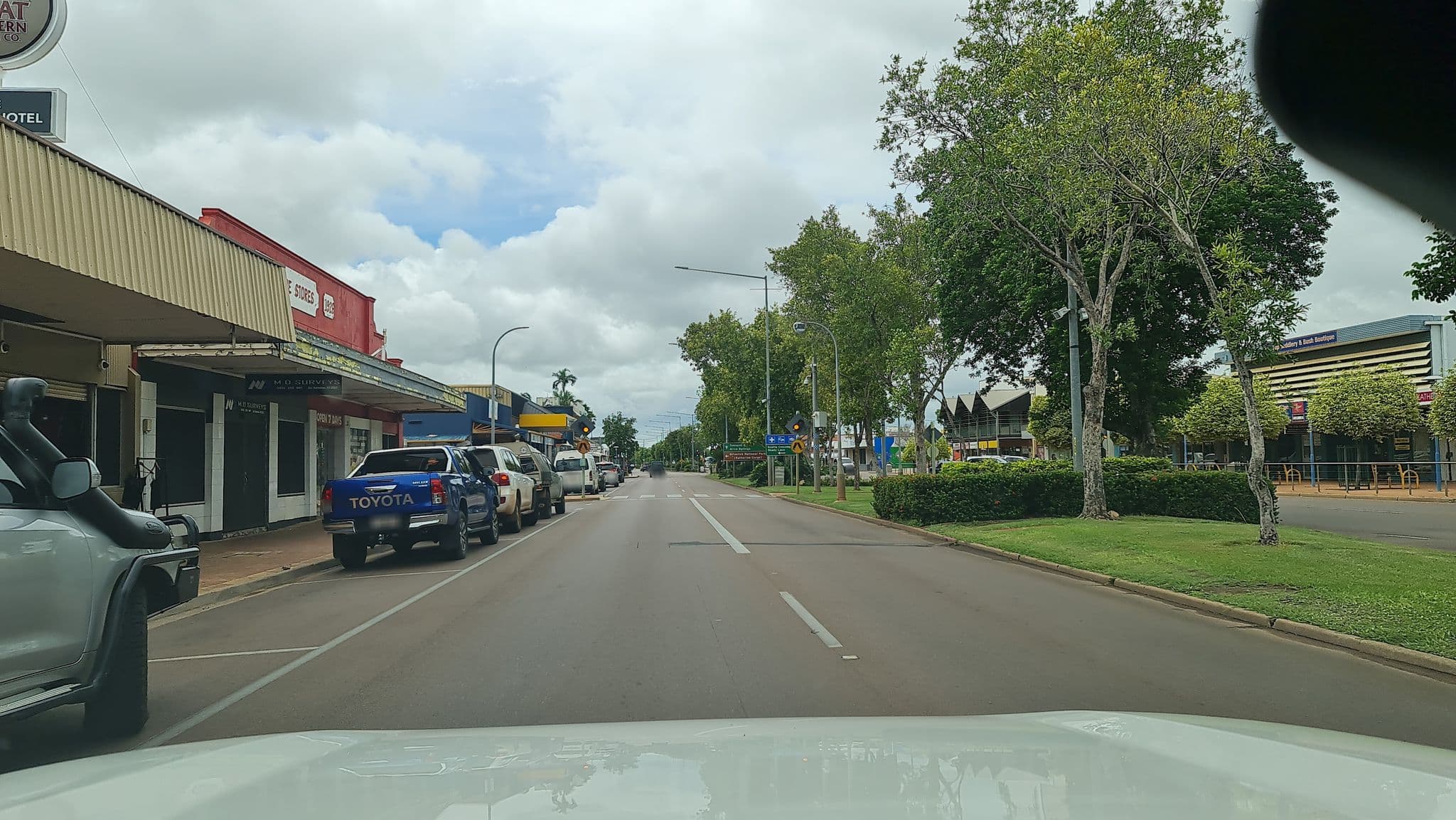 Street view near The Stuart Hotel, Katherine — © outbacktesla (CC BY-SA · Mapillary)