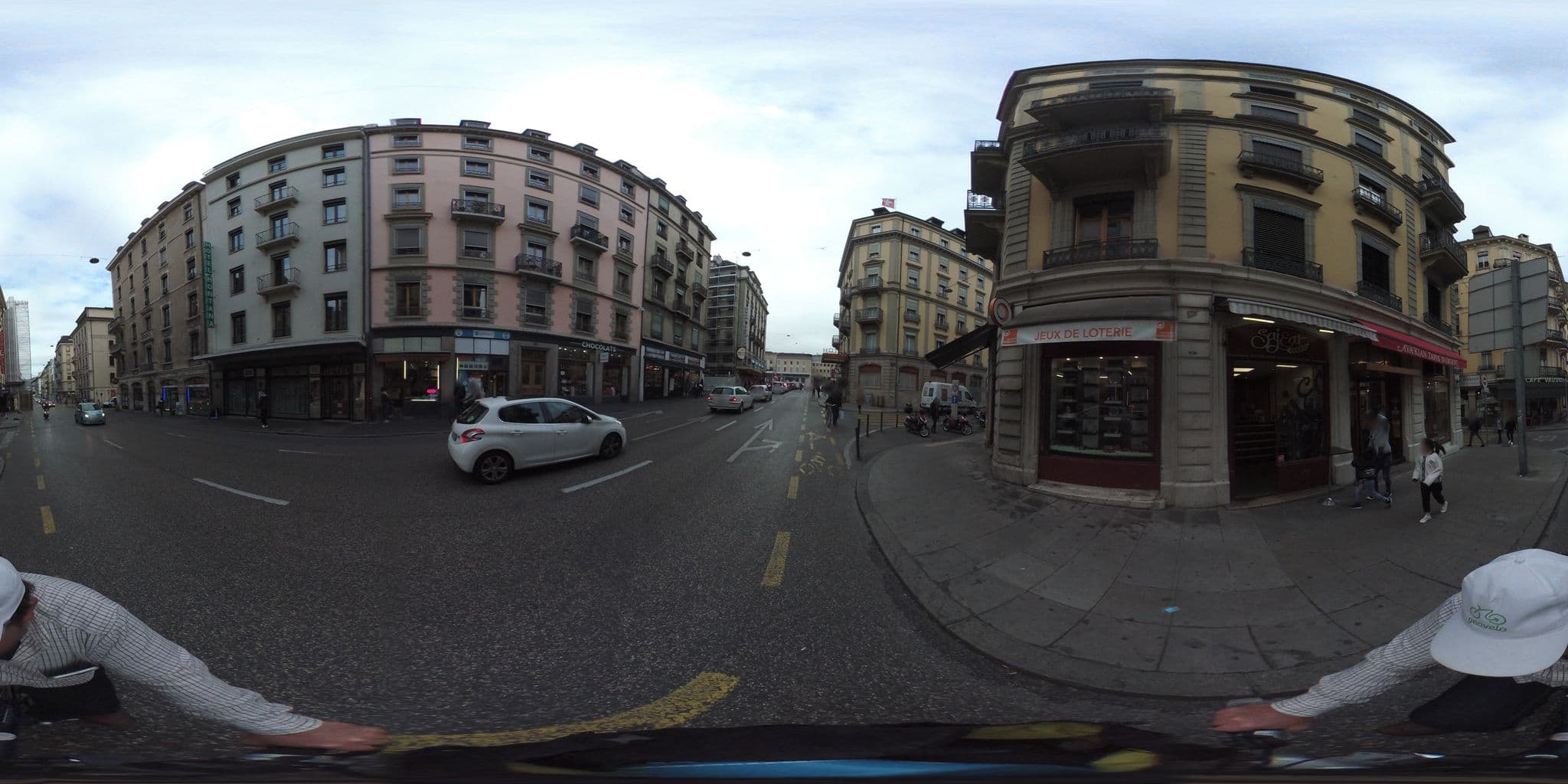 Street view near Hôtel Montana, Geneva — © geovelo (CC BY-SA · Mapillary)