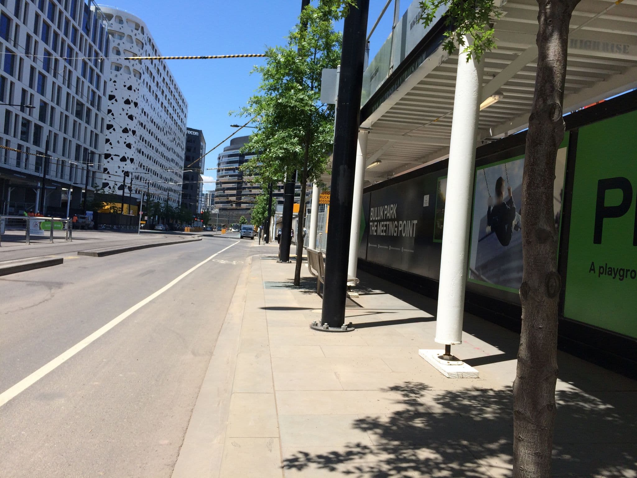 Street view near Orange Stay Apartments, Docklands — © atroche (CC BY-SA · Mapillary)