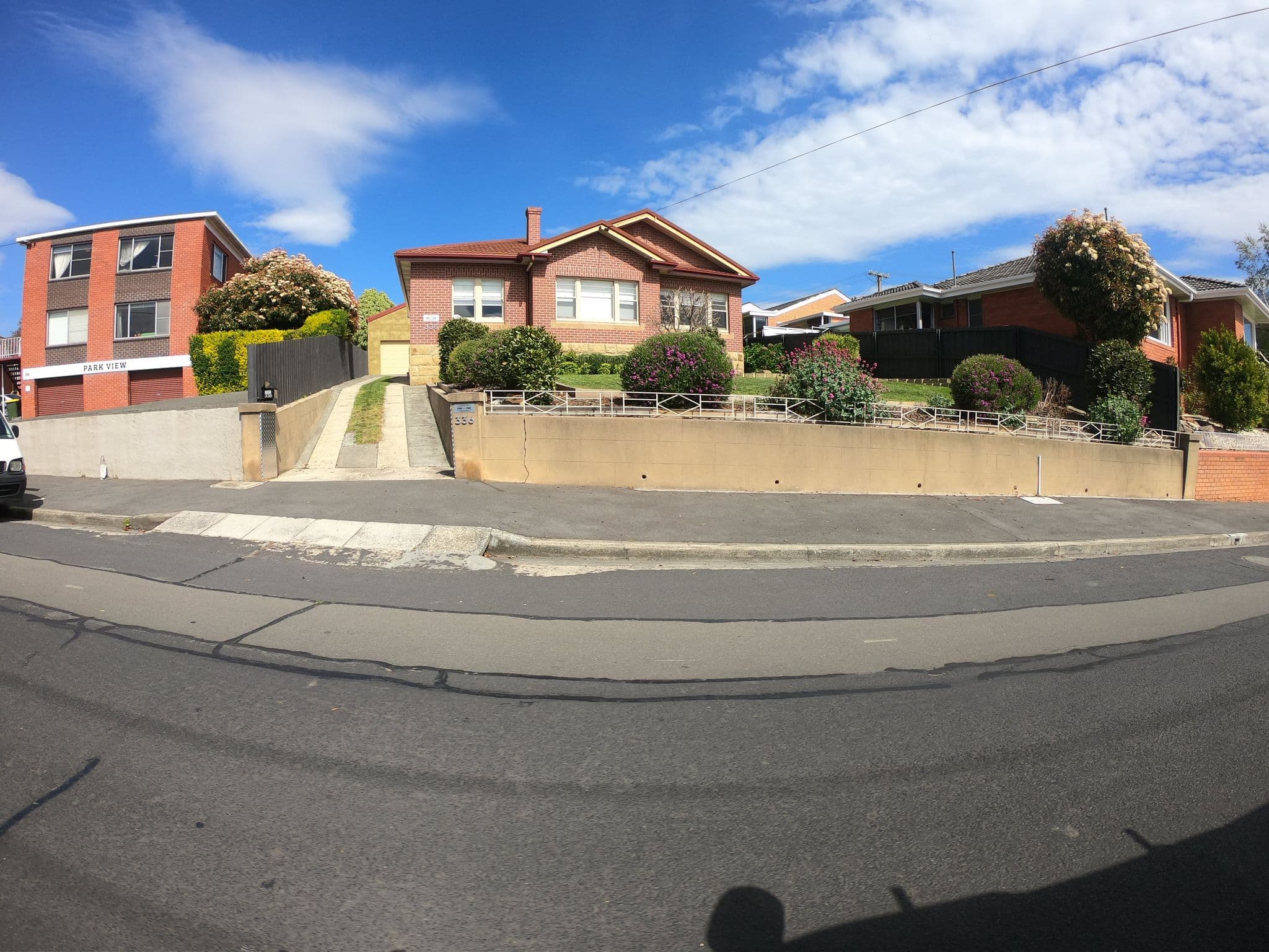 Street view near Gorgeous Hobart Accommodation: "Park on Park" 4 bedrooms, sleeps 7, 2 bathrooms, New Town — © tastrax (CC BY-SA · Mapillary)