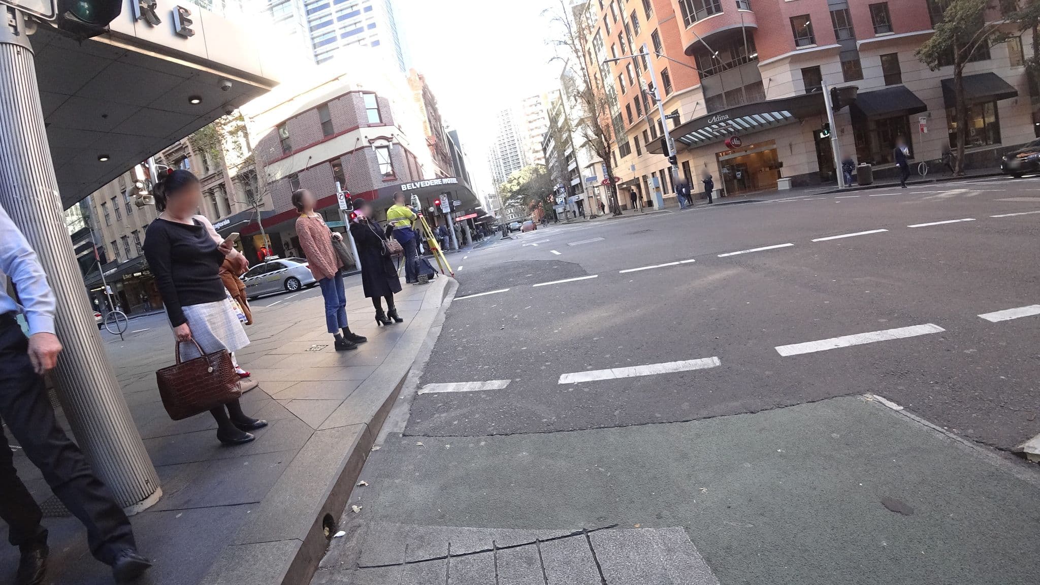 Street view near Adina Sydney Town Hall, Haymarket — © aharvey (CC BY-SA · Mapillary)