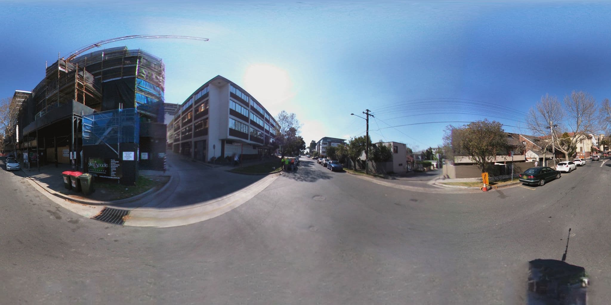 Street view near Moss Apartments, St Leonards — © aharvey (CC BY-SA · Mapillary)