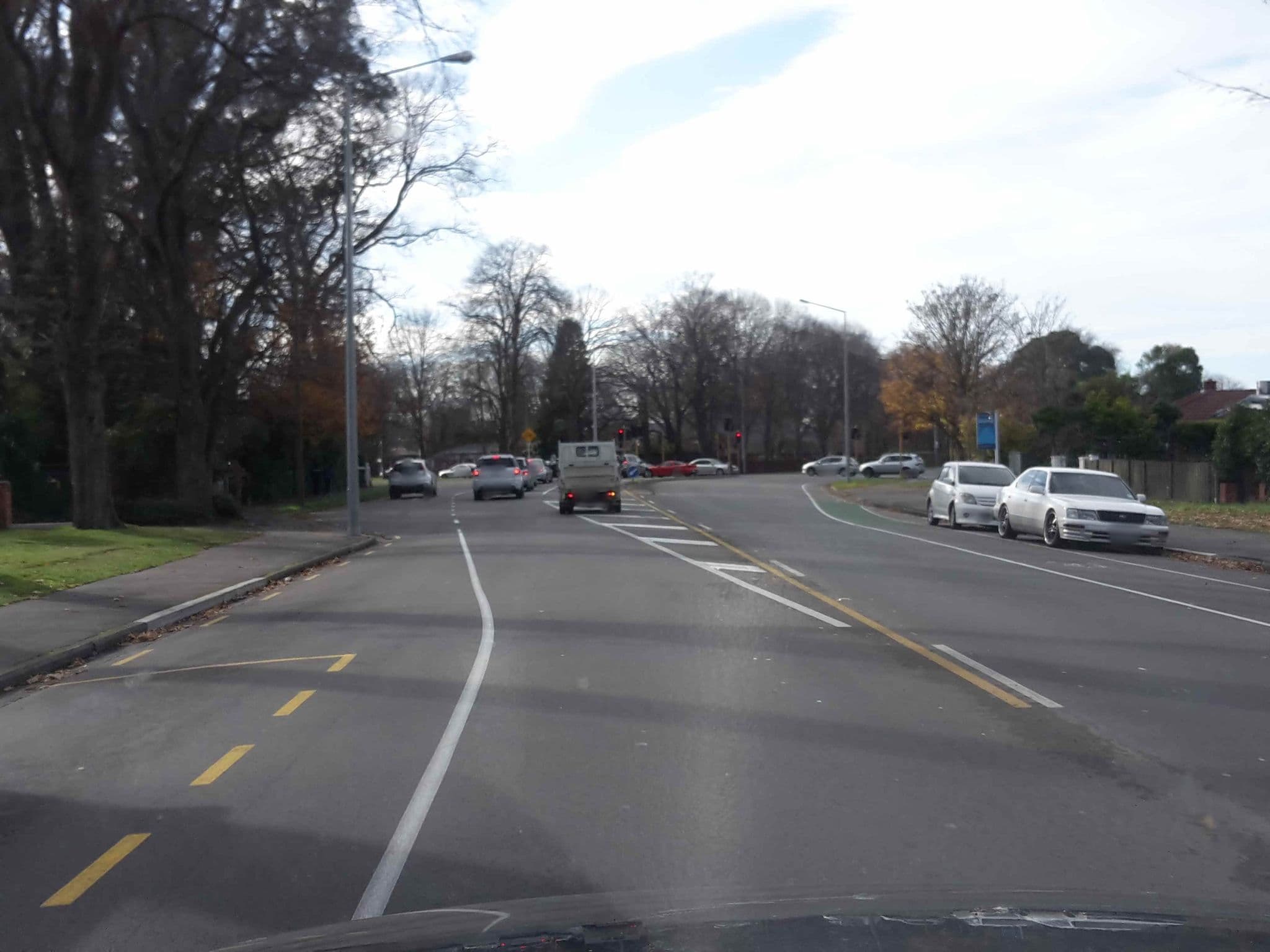 Street view near Bush Inn Court Motel, Upper Riccarton — © hoodlum (CC BY-SA · Mapillary)