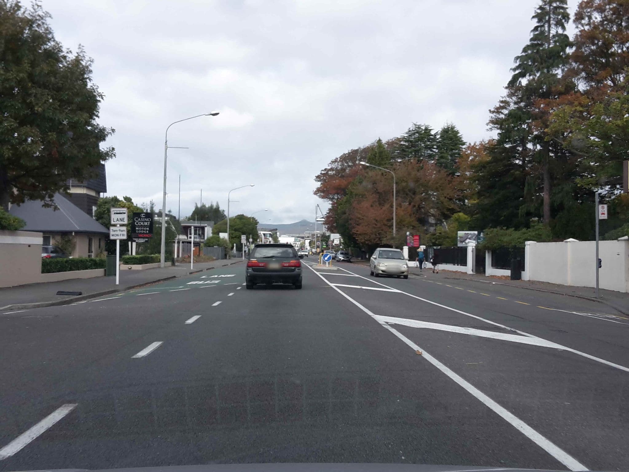 Street view near The Milano Christchurch, Merivale — © hoodlum (CC BY-SA · Mapillary)