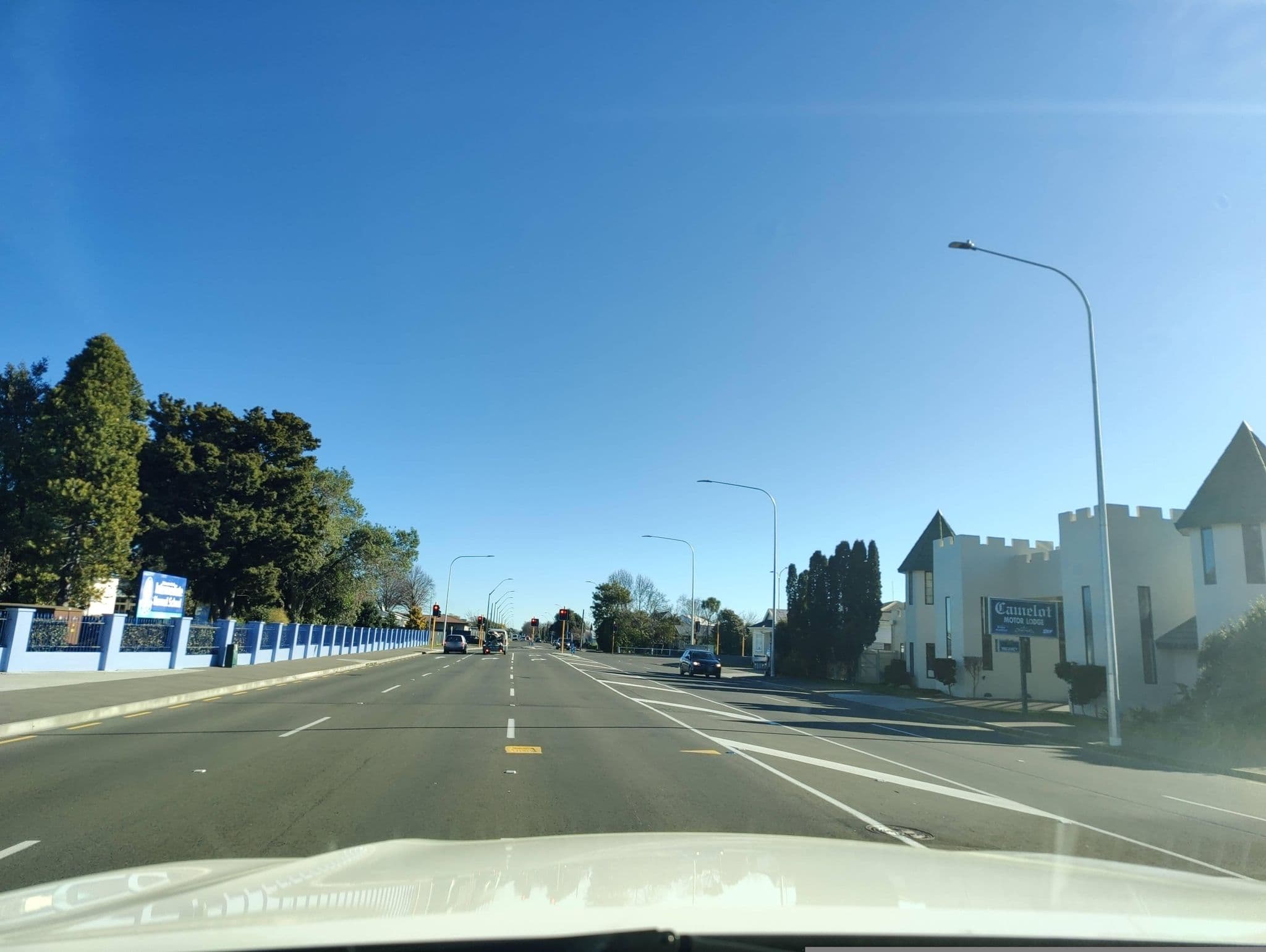 Street view near Camelot Motor Lodge, Palmerston North — © elphix (CC BY-SA · Mapillary)