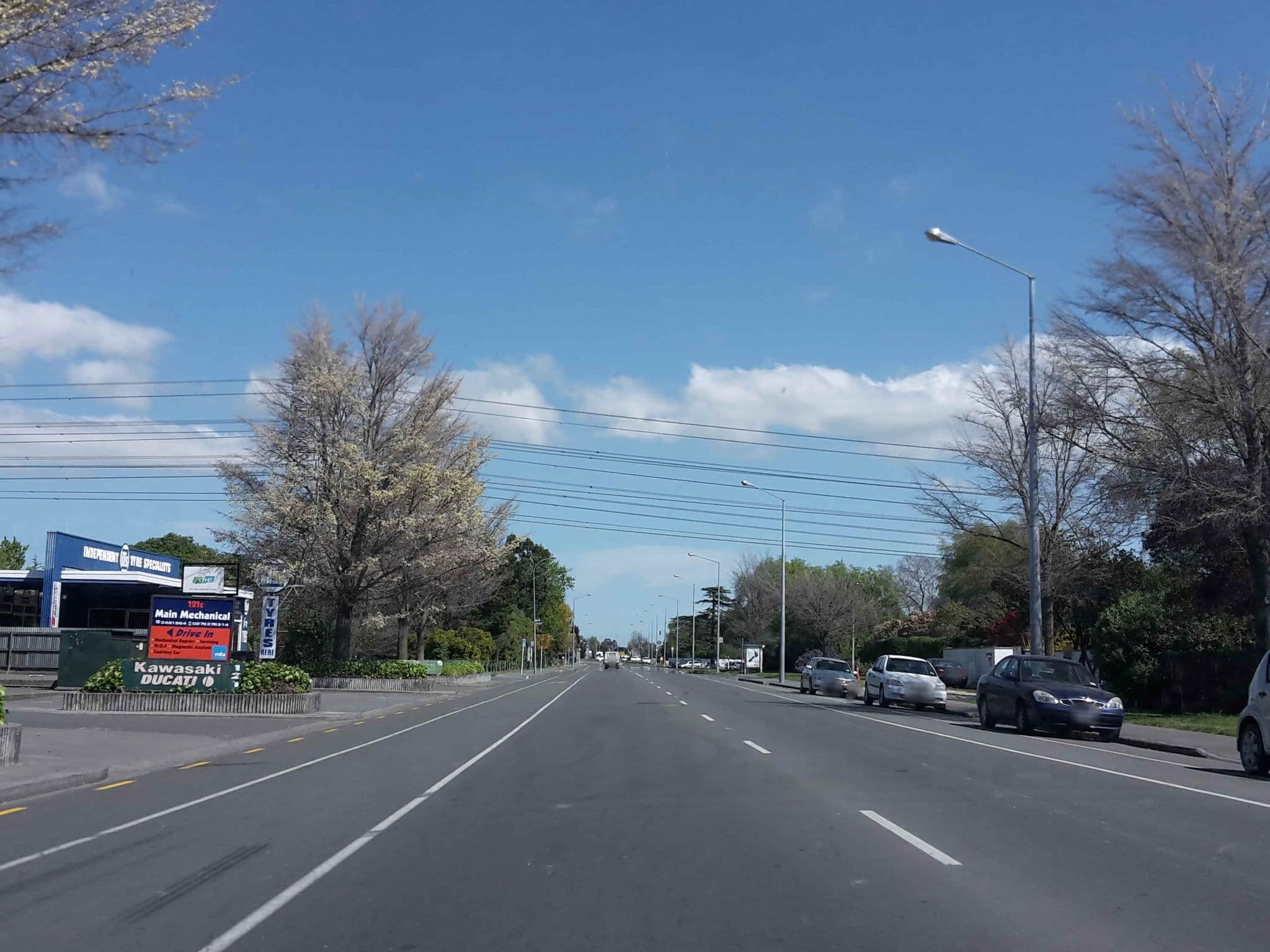 Street view near Middlepark Motel, Sockburn — © hoodlum (CC BY-SA · Mapillary)