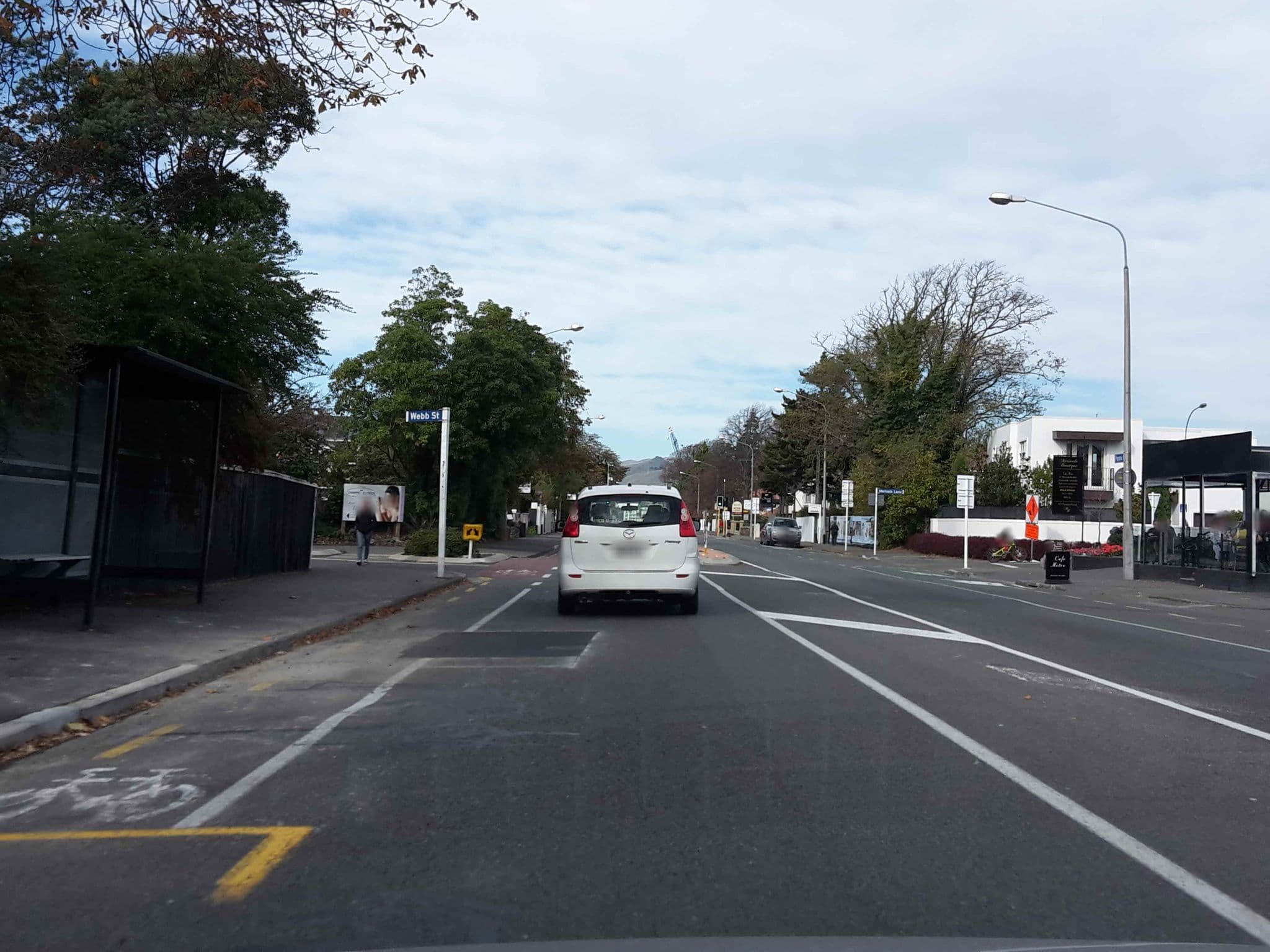 Street view near Merivale Apartments, Merivale — © hoodlum (CC BY-SA · Mapillary)