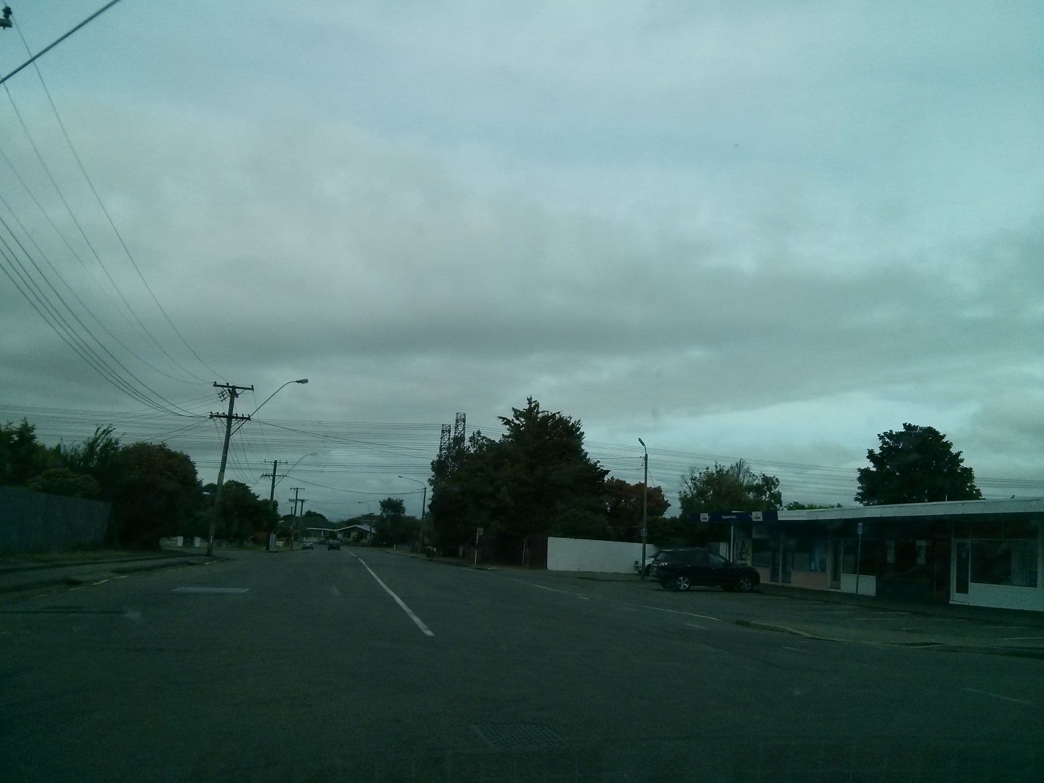Street view near Racecourse Backpackers Hostel, Sockburn — © hoodlum (CC BY-SA · Mapillary)