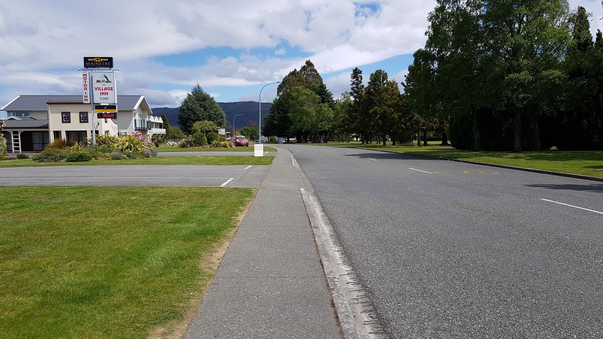 Street view near The Village Inn, Te Anau