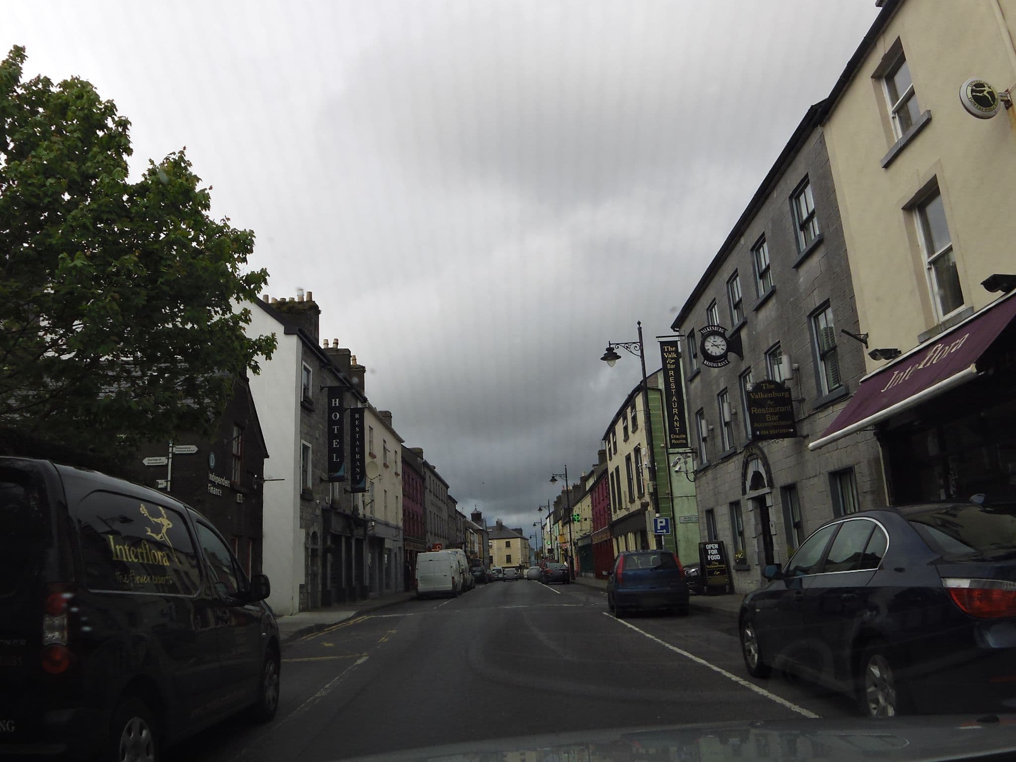 Street view near The Valkenburg Hotel, Ballinrobe — © dacor (CC BY-SA · Mapillary)