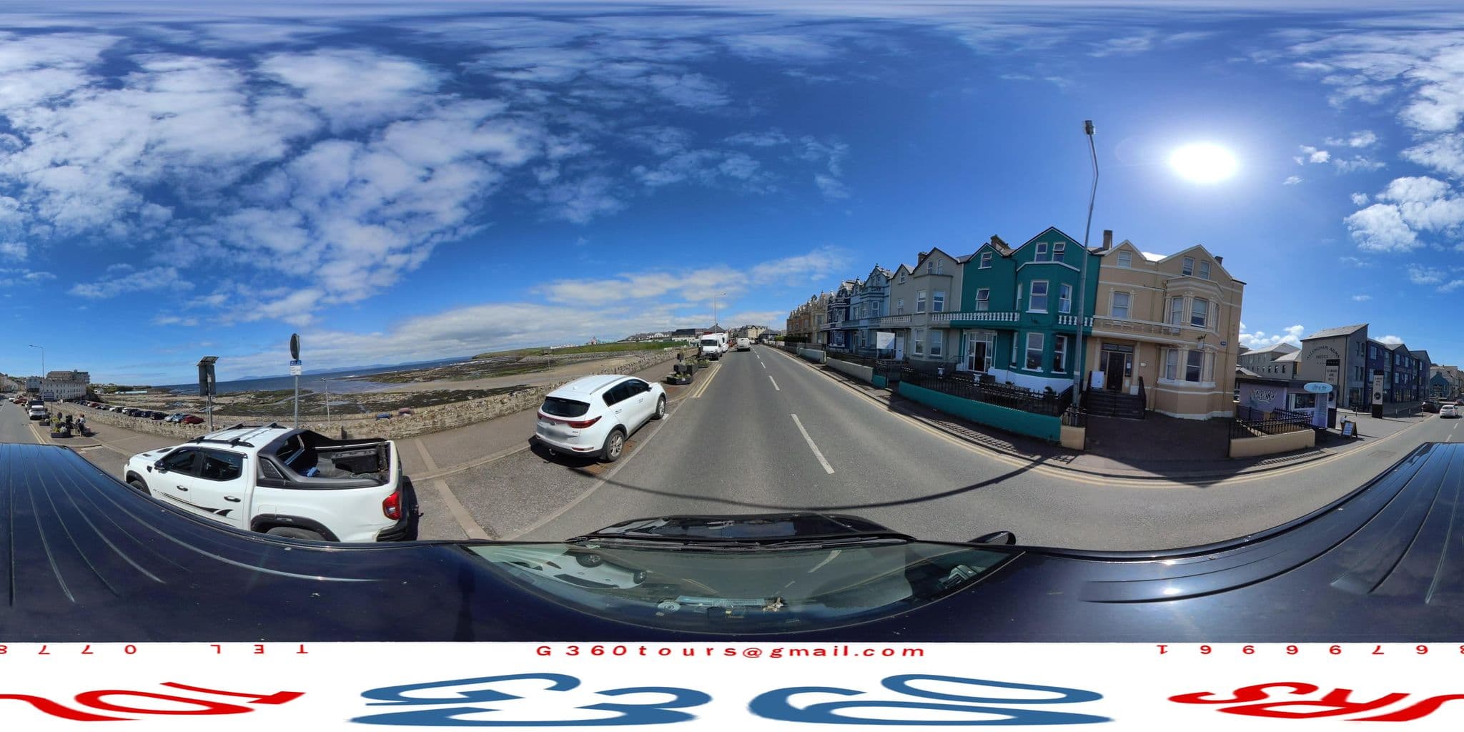 Street view near Rolling Wave Guesthouse, Bundoran — © g360tours (CC BY-SA · Mapillary)
