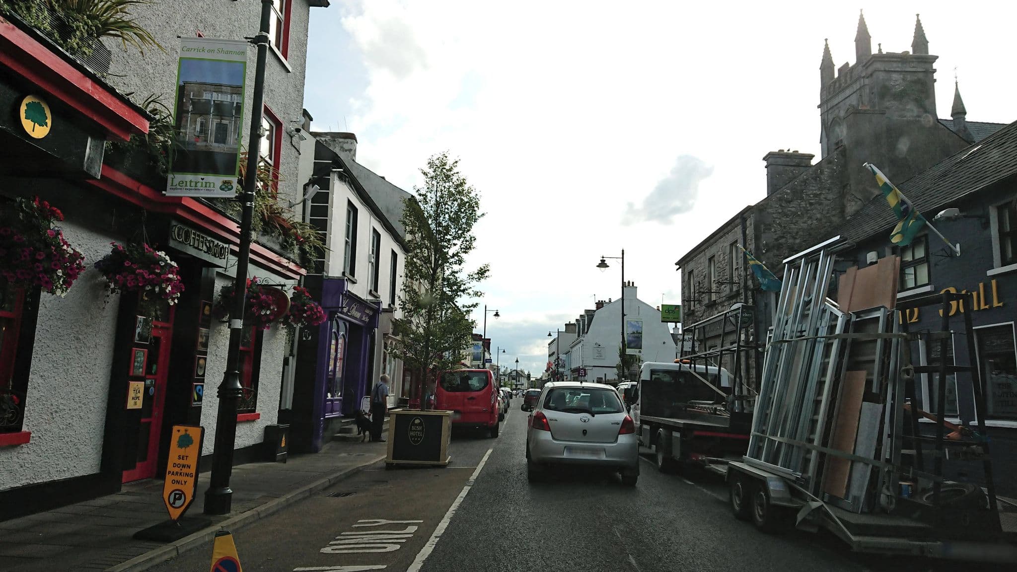 Street view near Bush Hotel - Carrick on Shannon, Carrick-on-Shannon — © dave683 (CC BY-SA · Mapillary)