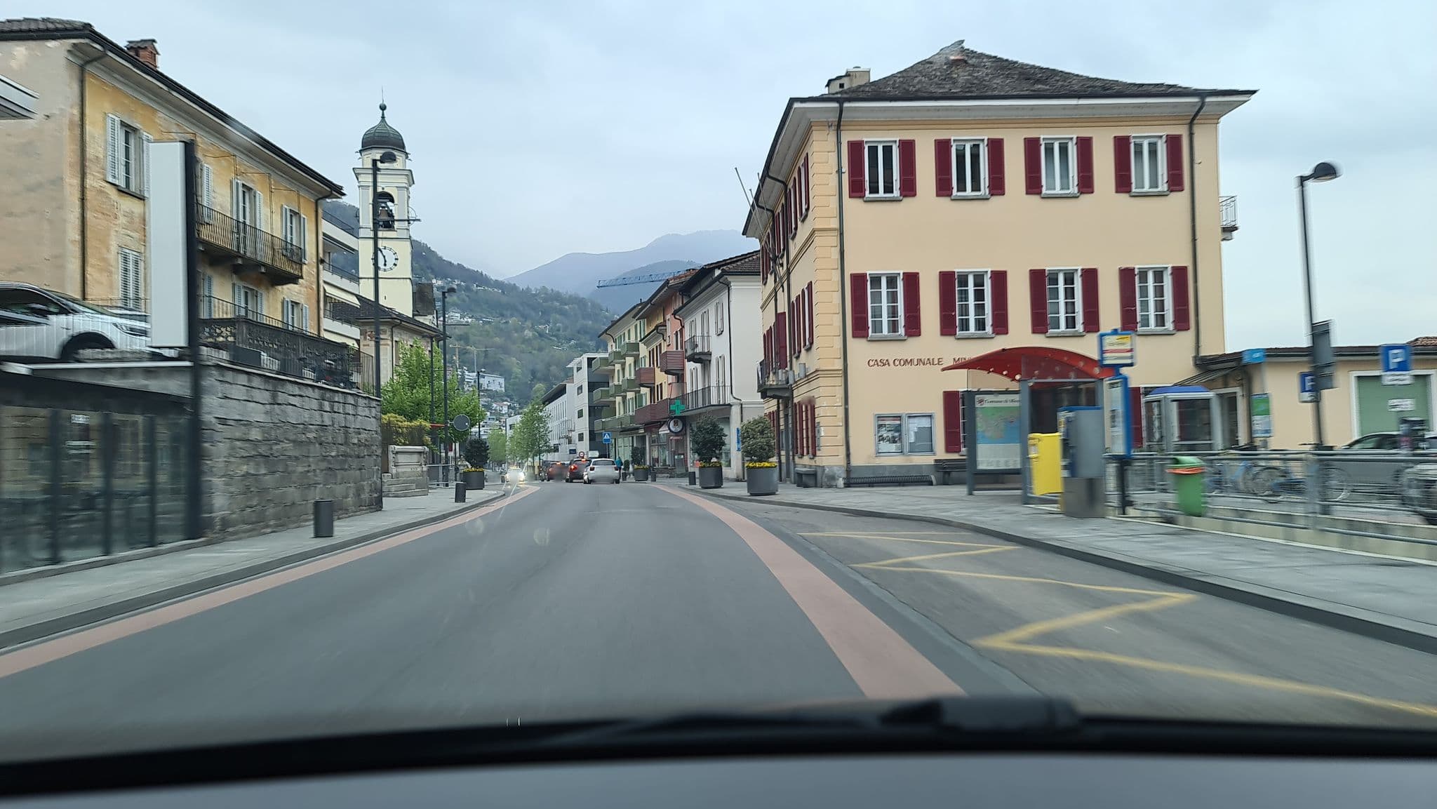 Street view near Villa Ginia BnB, Minusio — © alexanderar (CC BY-SA · Mapillary)