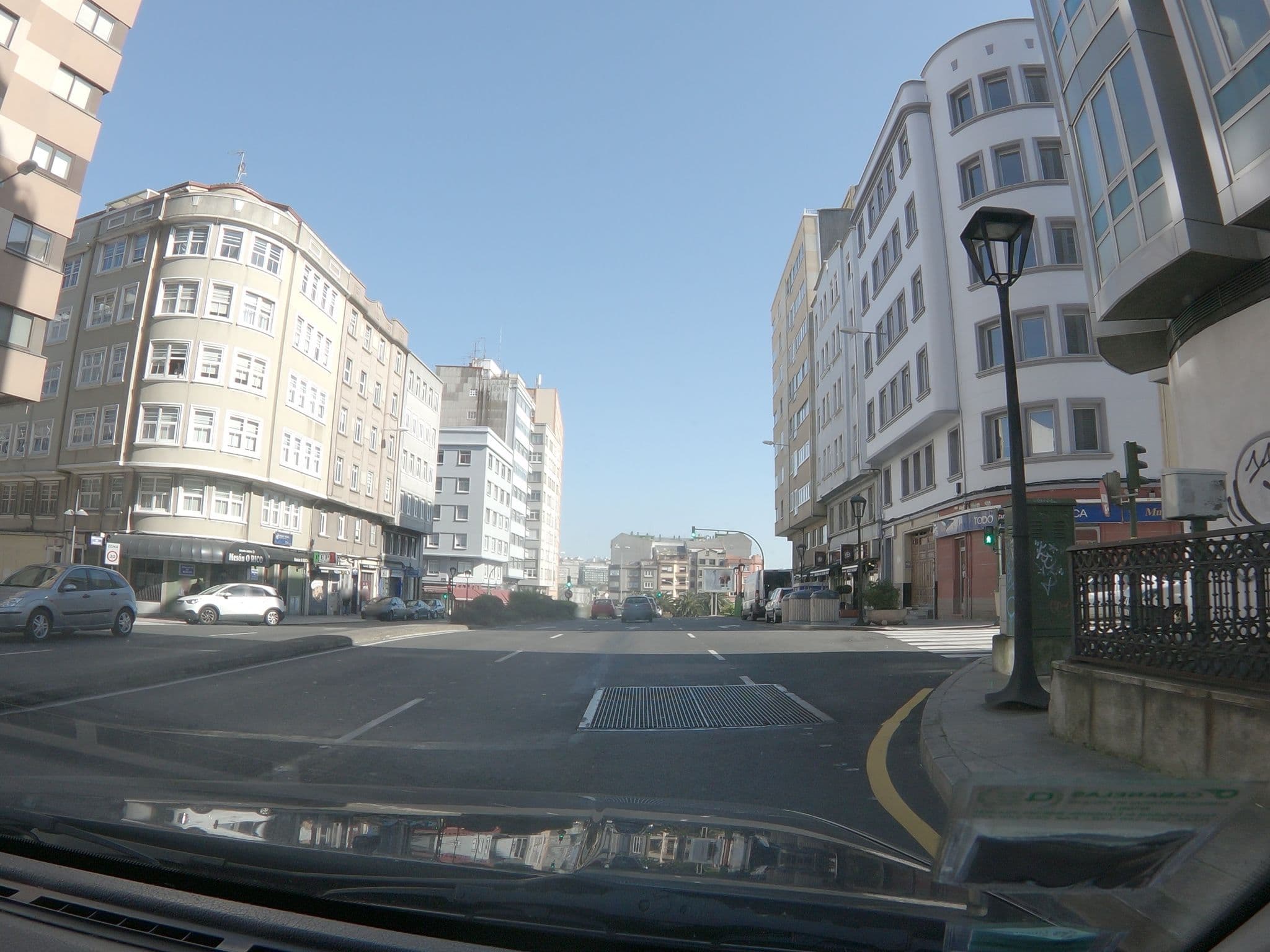 Street view near Hostal Crisol X Liste Station, A Coruña — © sanjorgepinho (CC BY-SA · Mapillary)