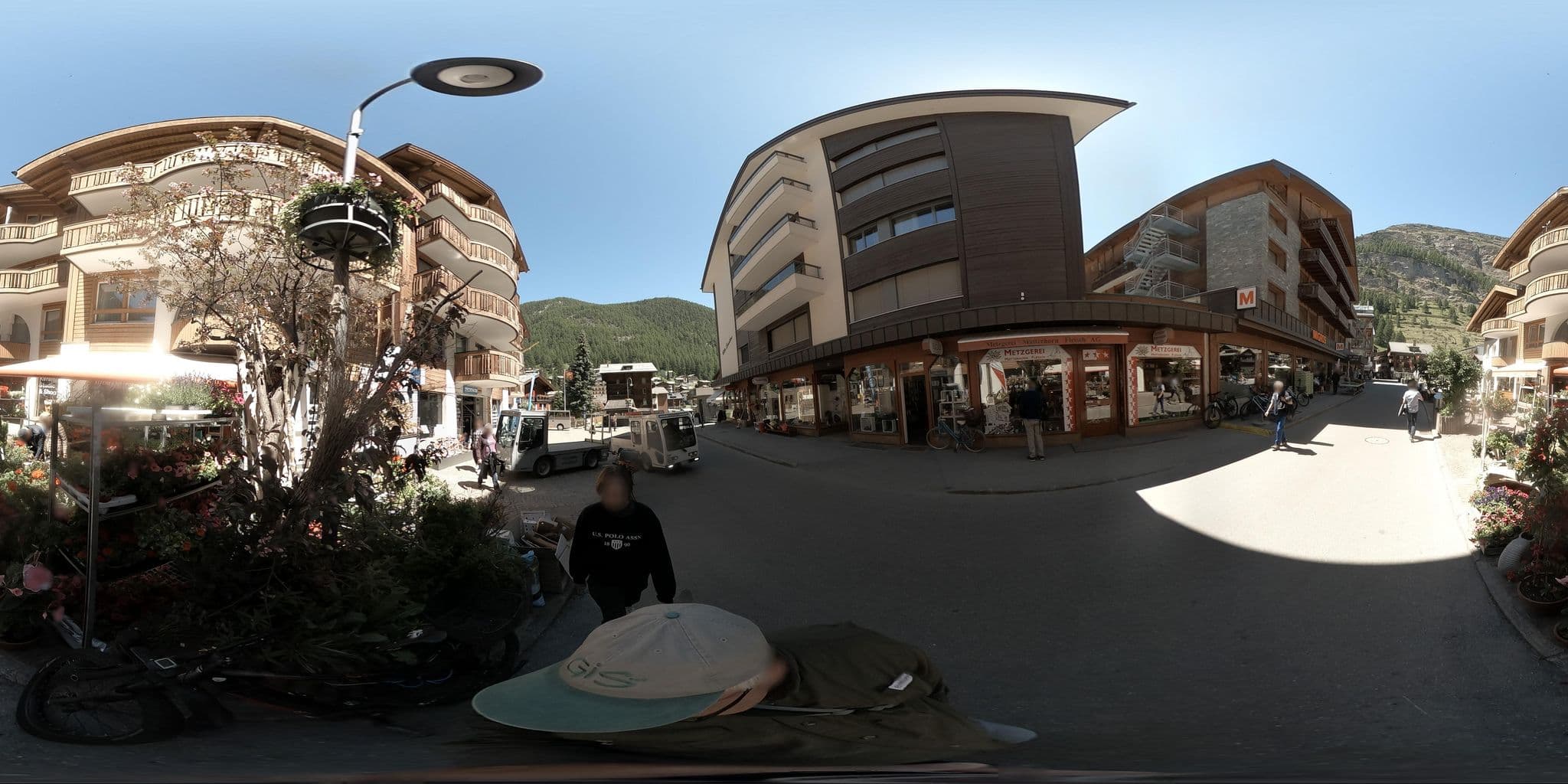 Street view near Le Petit Cervin, Zermatt