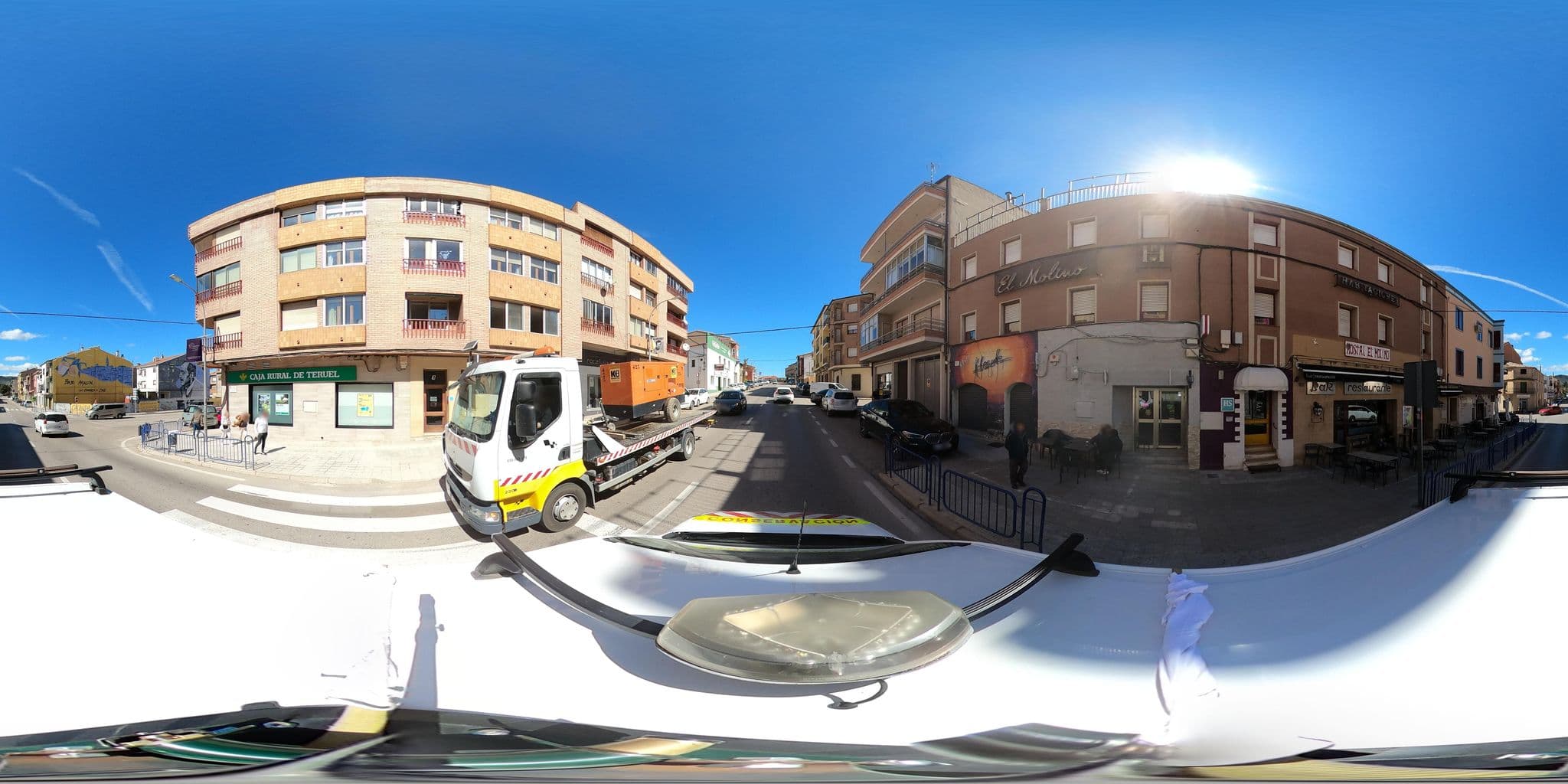 Street view near Hostal El Molino, Calanda — © AdgobaAlvac (CC BY-SA · Mapillary)