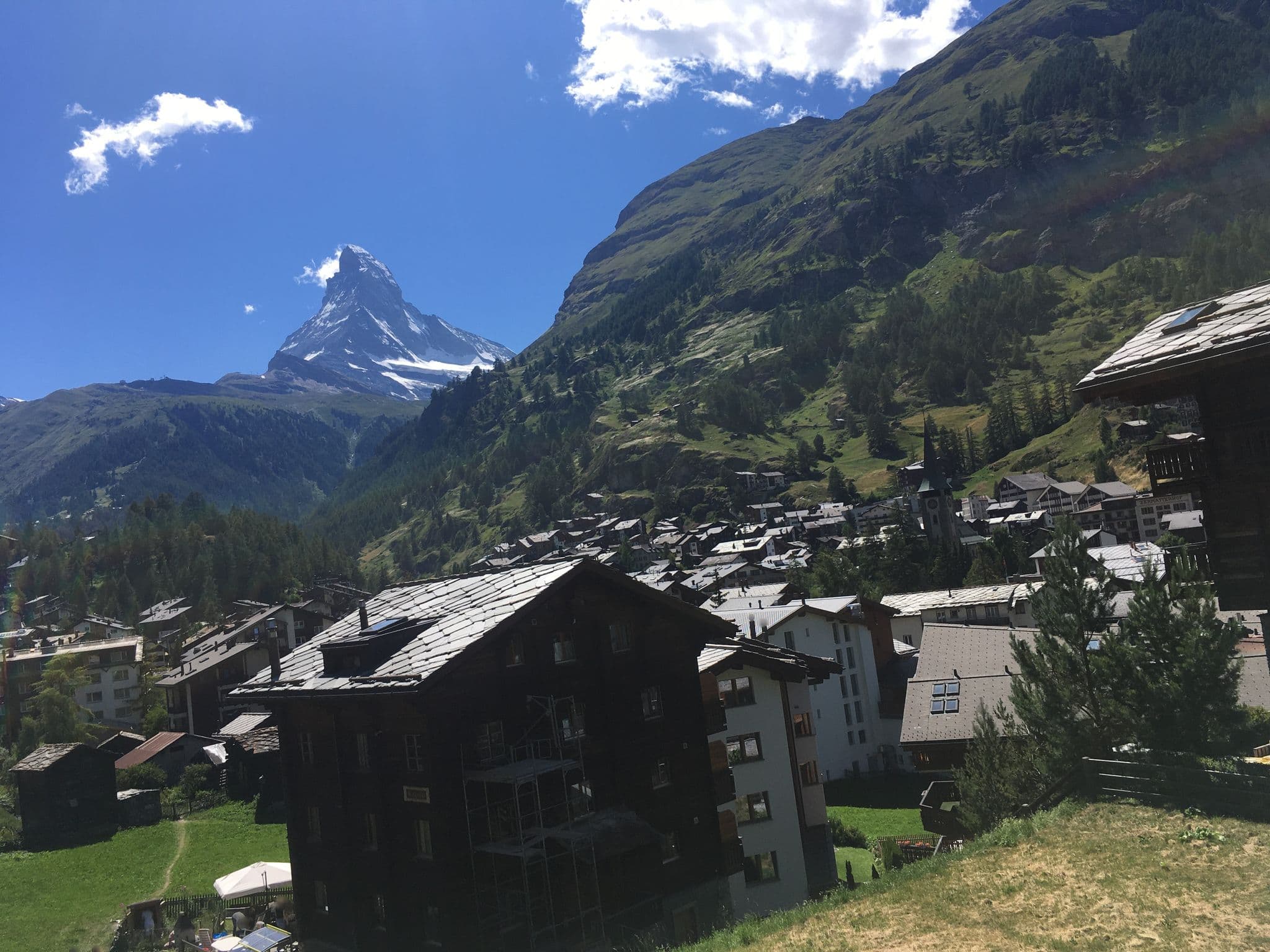 Street view near La Bohème, Zermatt