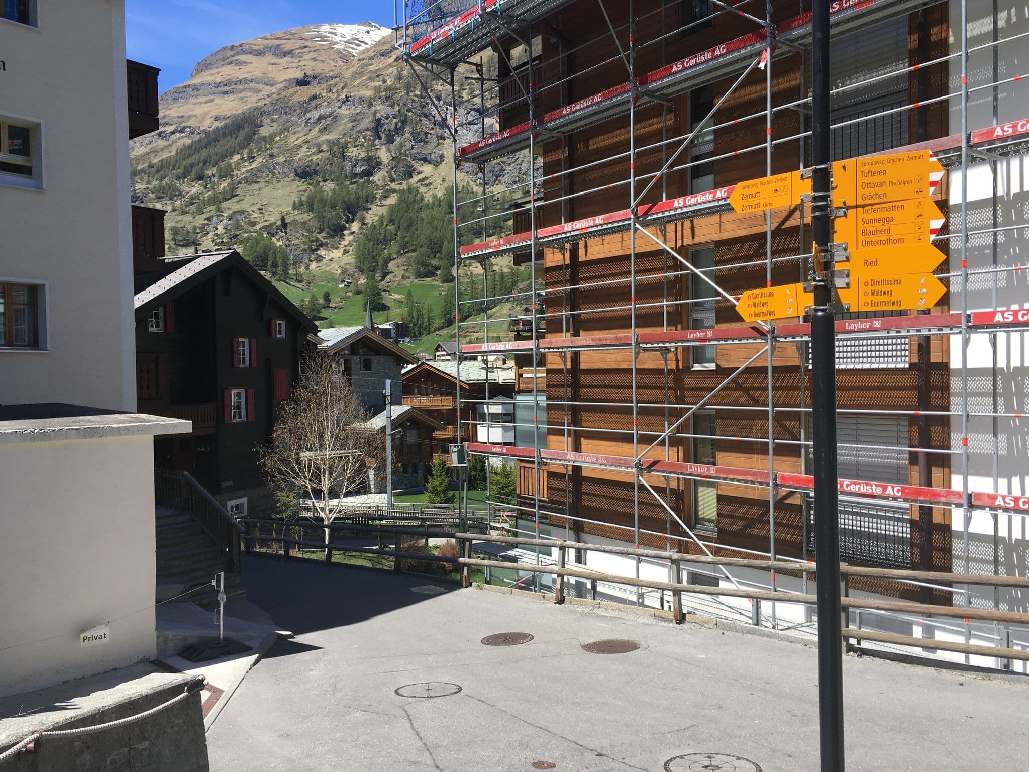 Street view near Alpine, Zermatt