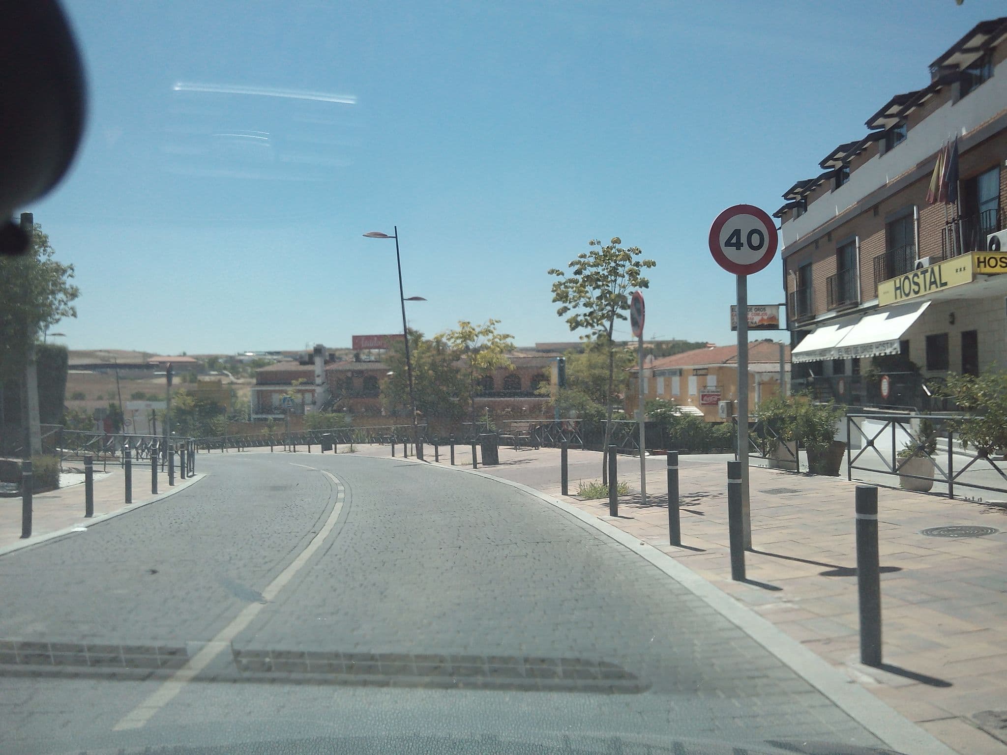 Street view near Hostal La Reserva, Cobeña — © titel (CC BY-SA · Mapillary)