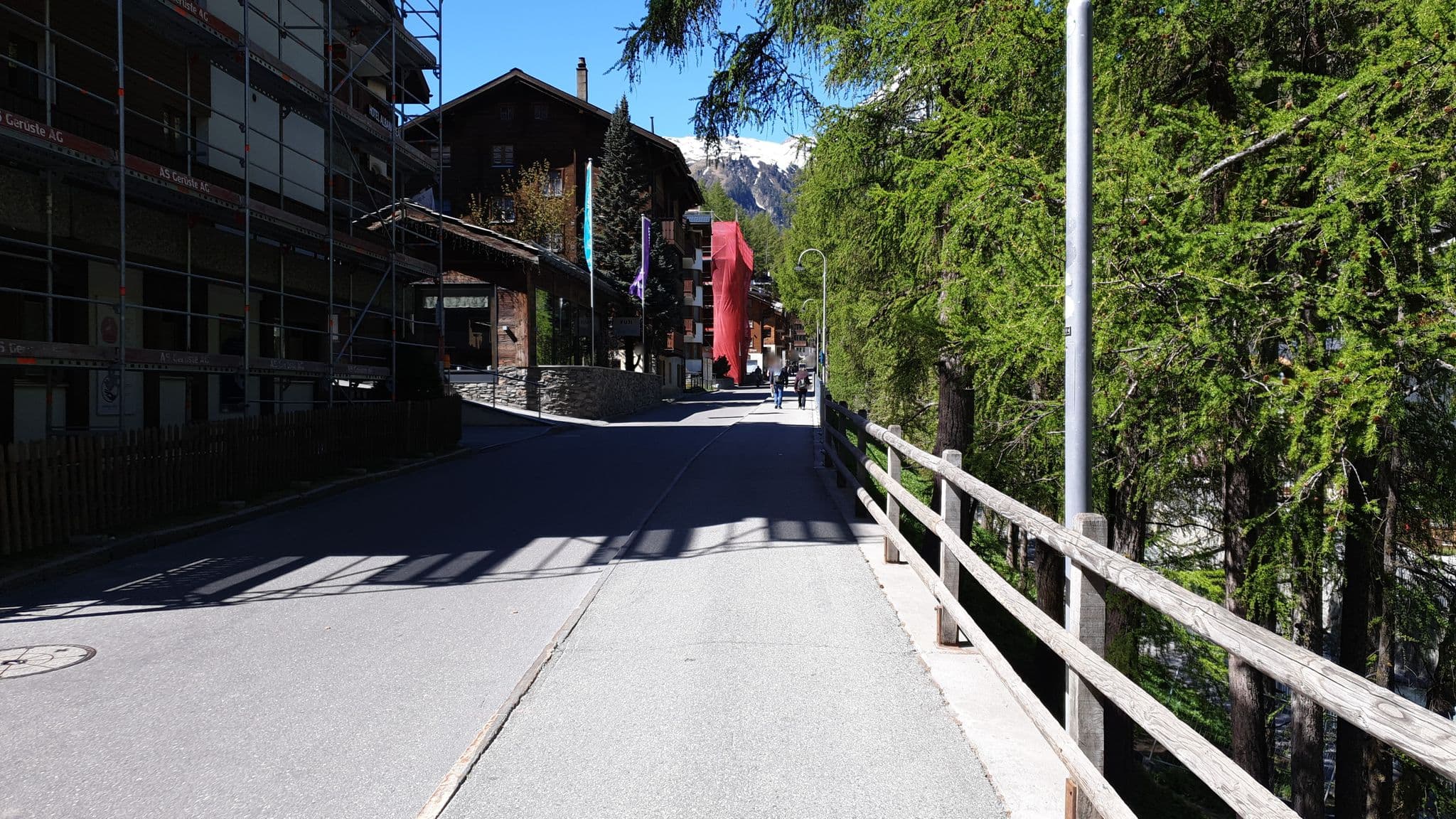 Street view near Myzermatt, Zermatt