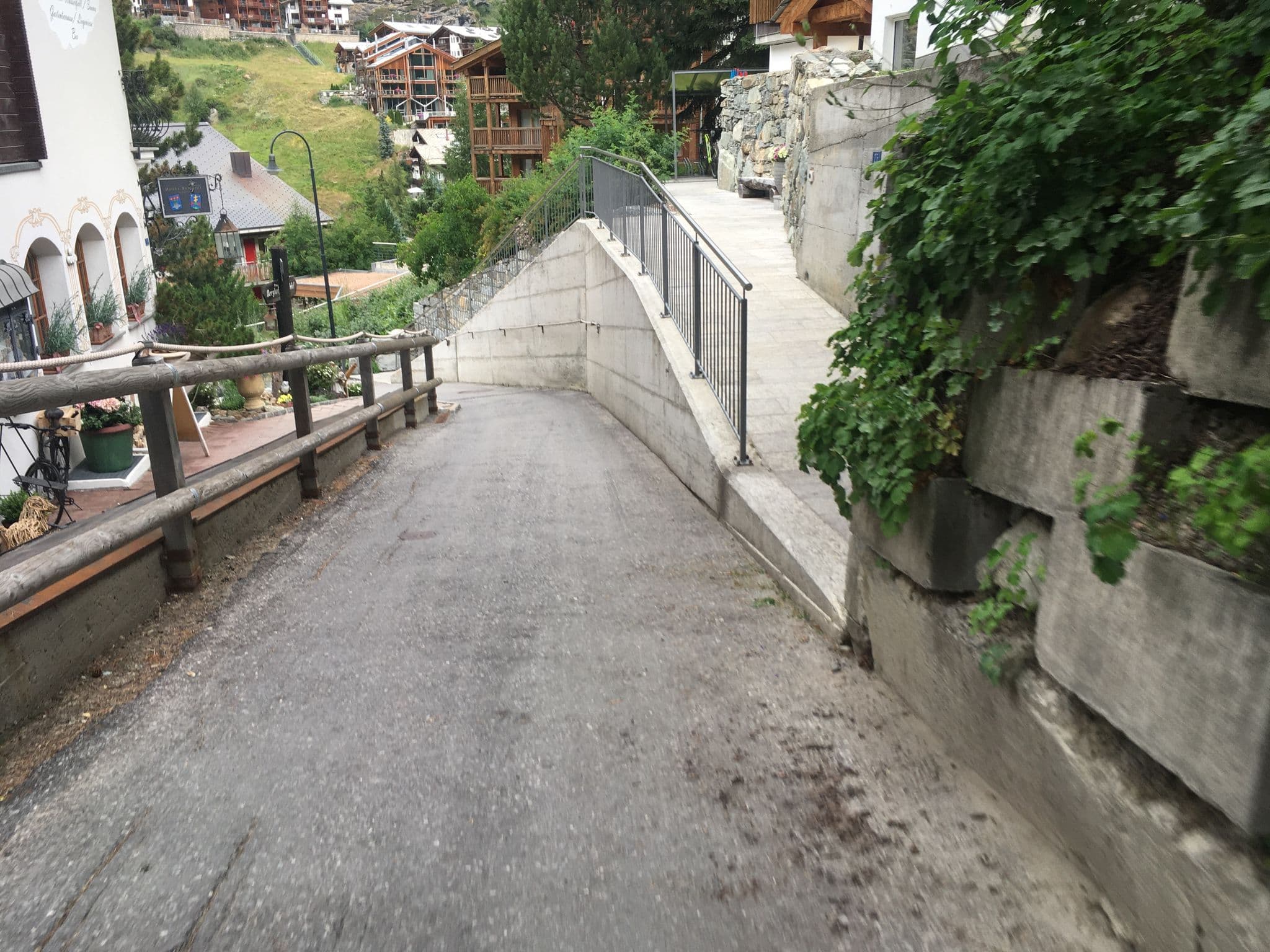 Street view near Berghof Hotel, Zermatt