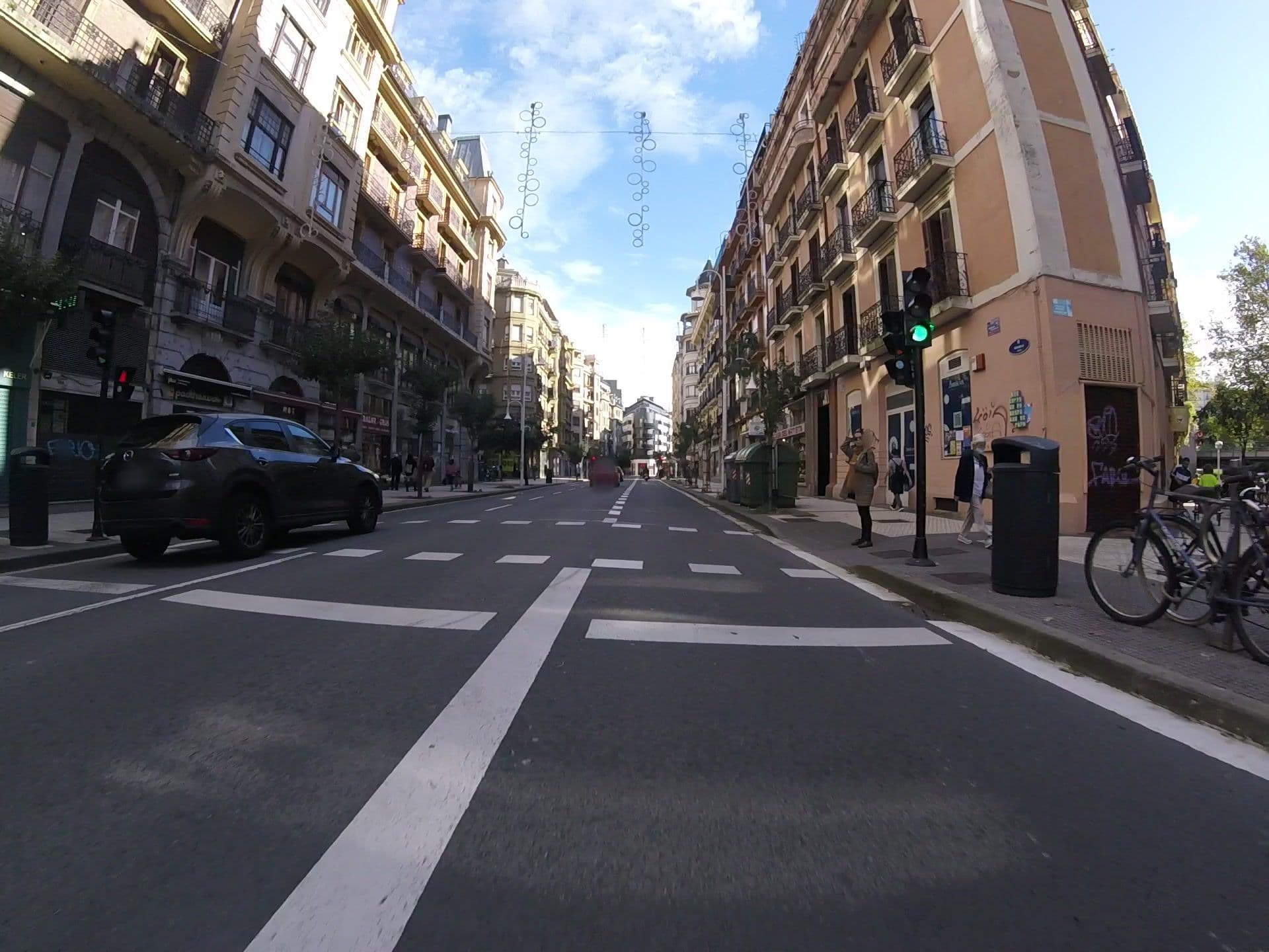 Street view near Hotel Trueba, Donostia / San Sebastián — © mikelo (CC BY-SA · Mapillary)