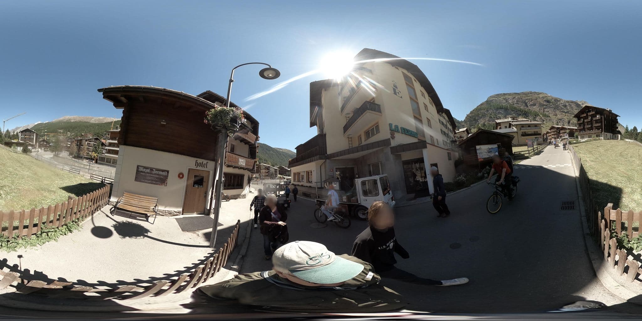 Street view near Excelsior, Zermatt