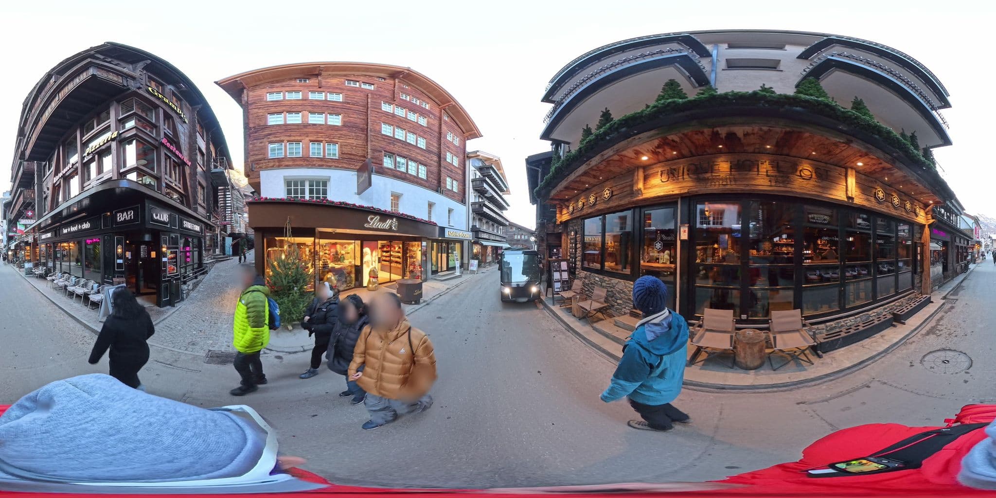 Street view near Unique Hotel Post, Zermatt