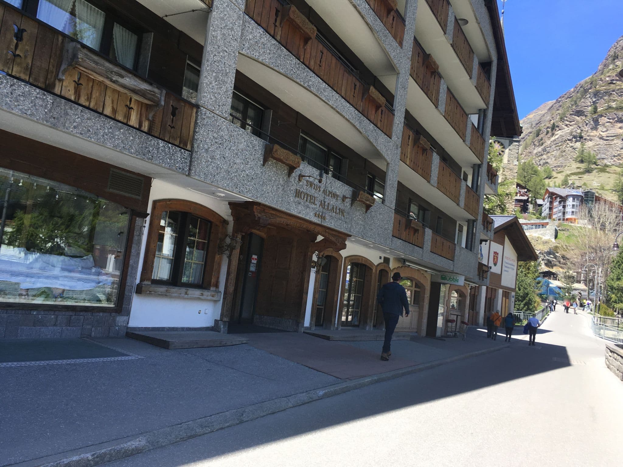 Street view near Hotel Beau Rivage, Zermatt