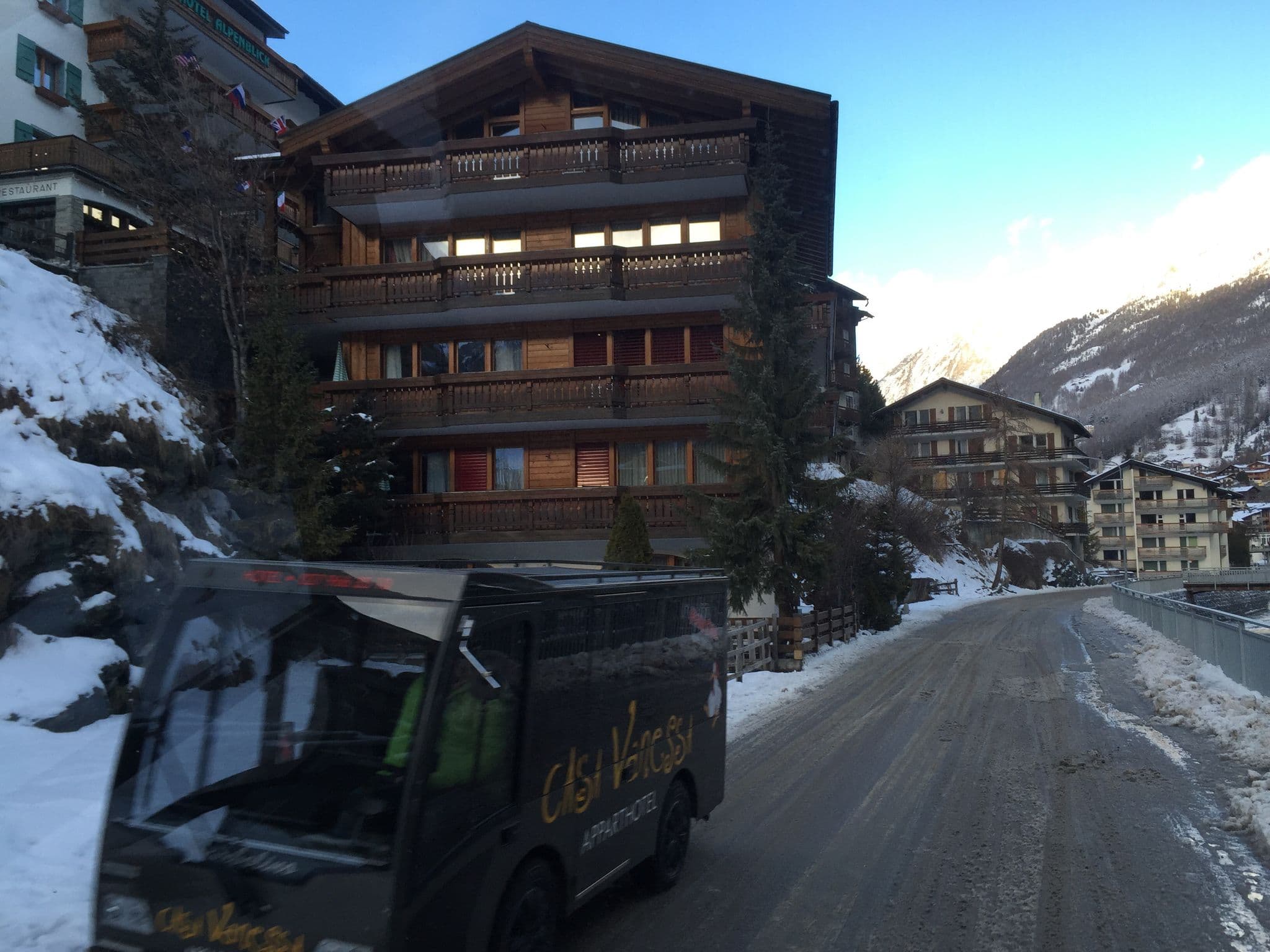 Street view near Haus Bonatti, Zermatt