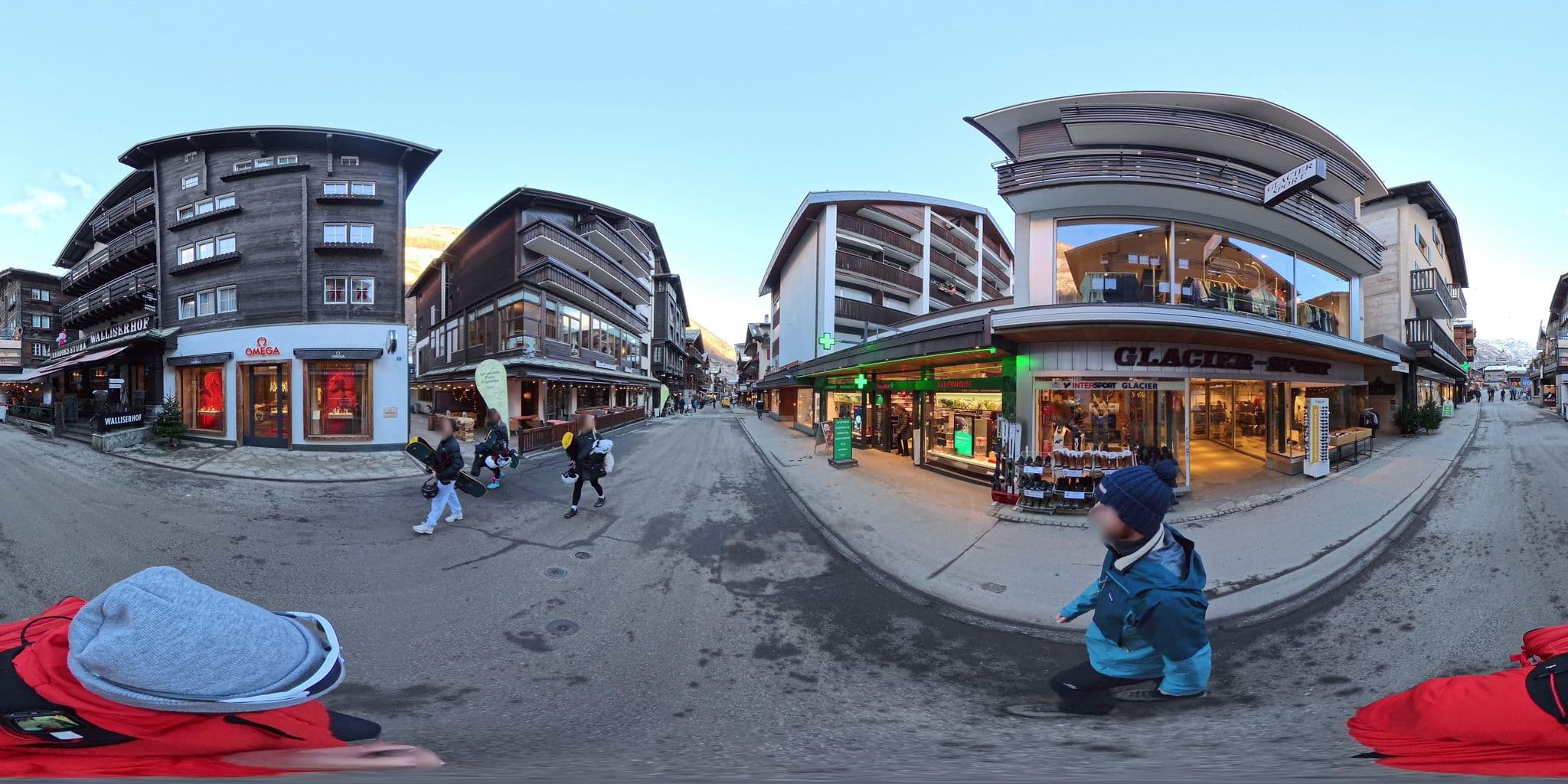 Street view near Walliserhof, Zermatt