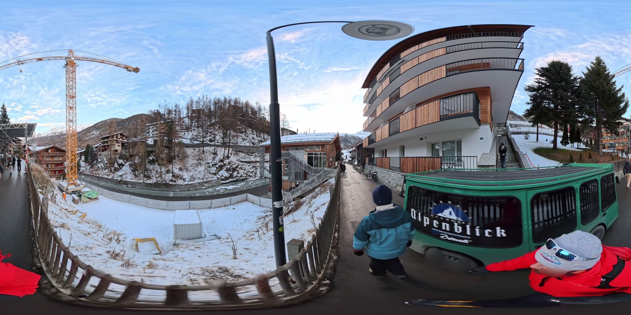 Street view near Haus Loree, Zermatt