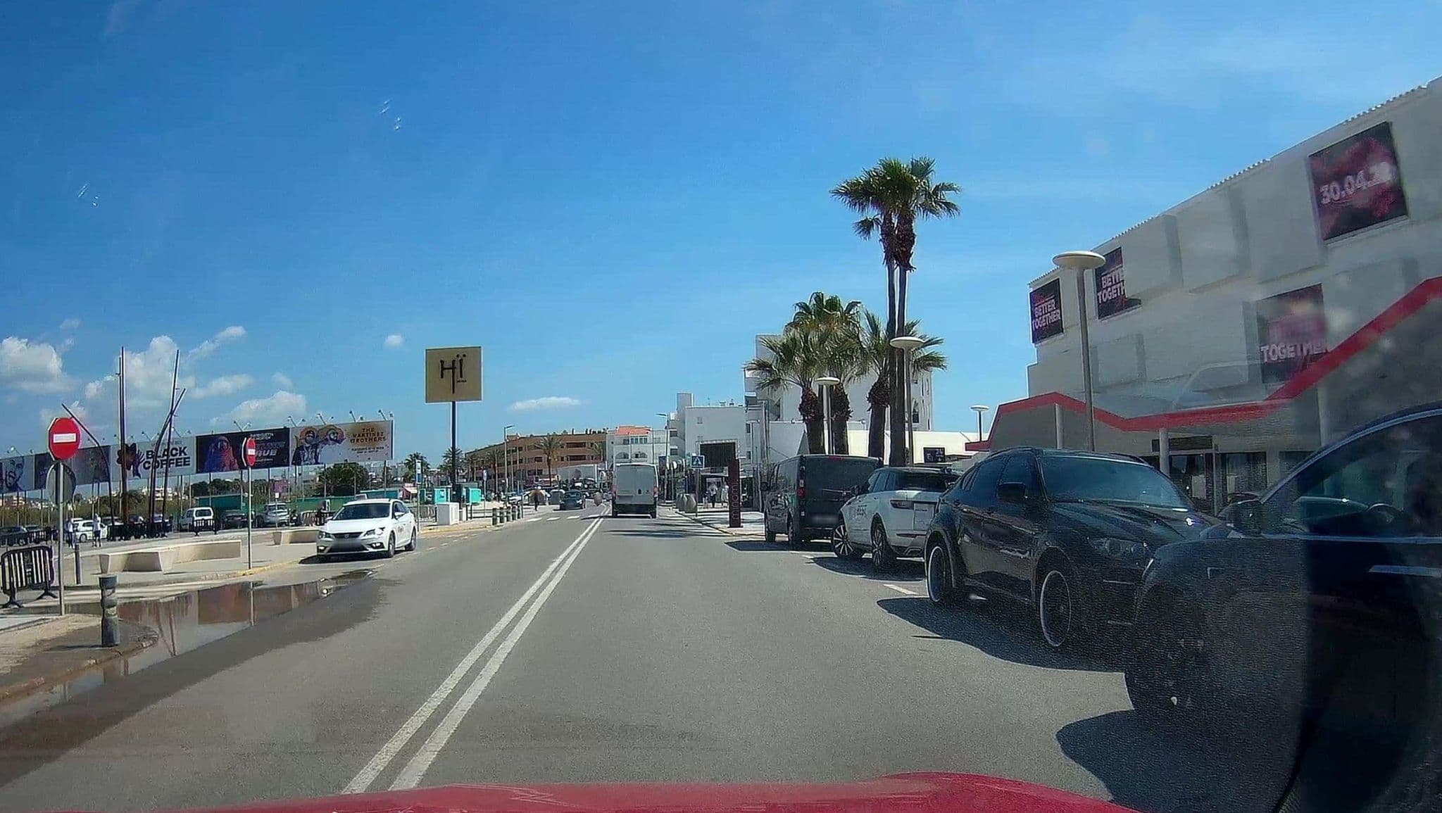 Street view near Ushuaïa Ibiza Beach Hotel, Ibiza