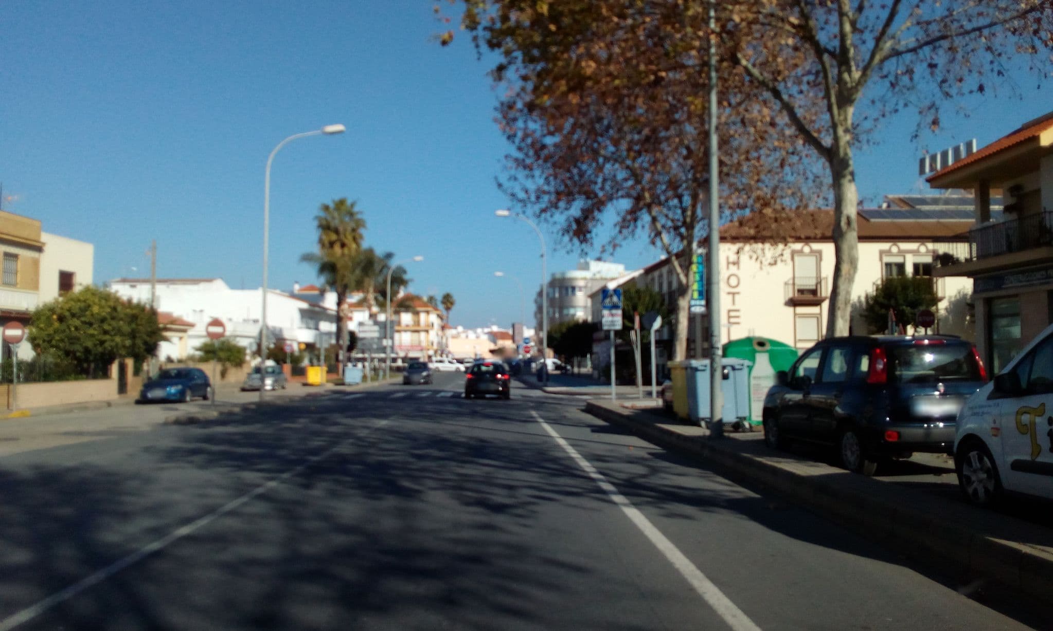 Street view near Hostal El Patio Lepe Boutique, Lepe — © micmin1972 (CC BY-SA · Mapillary)