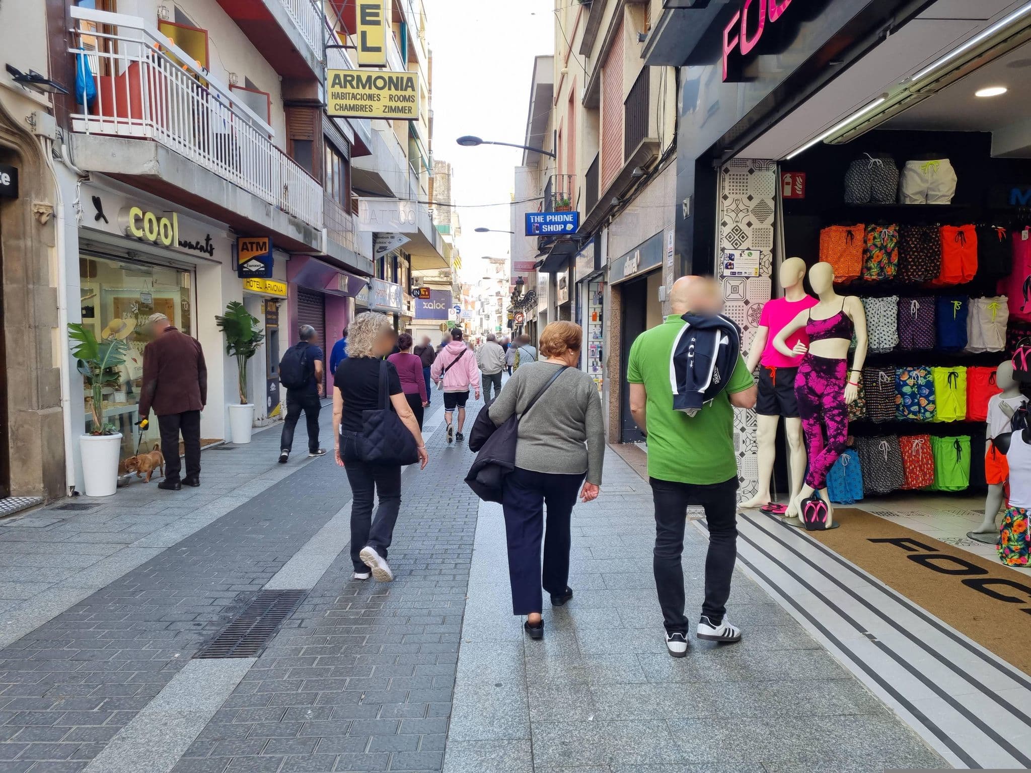 Street view near Hotel Armonía, Lloret de Mar