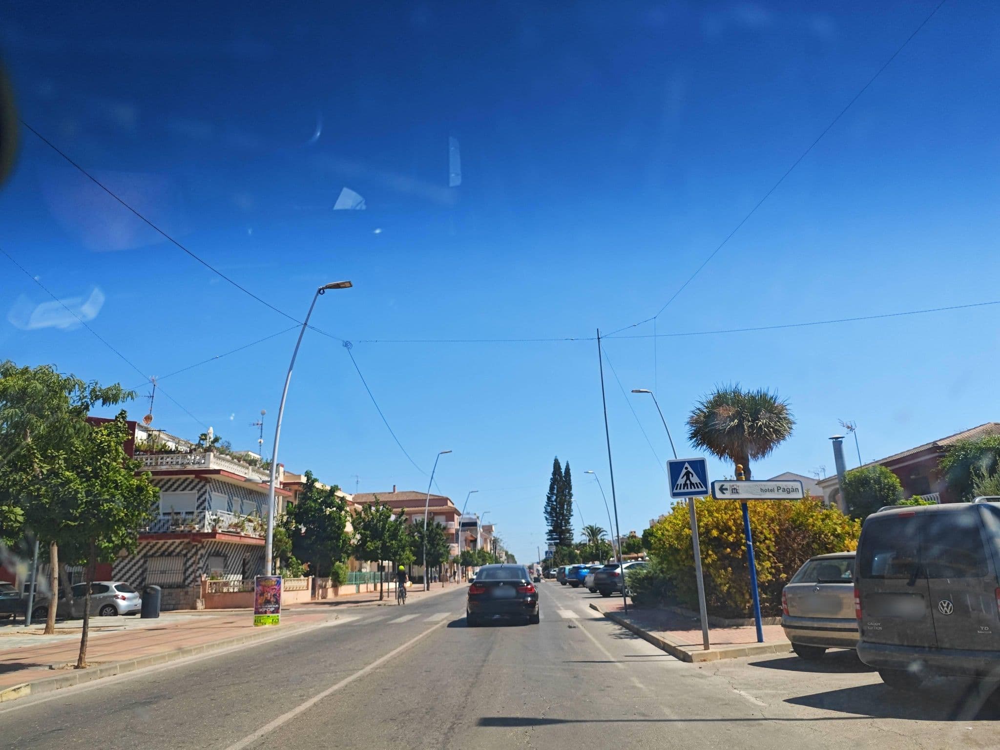 Street view near Hotel Pagán, Los Alcázares — © polkillas (CC BY-SA · Mapillary)