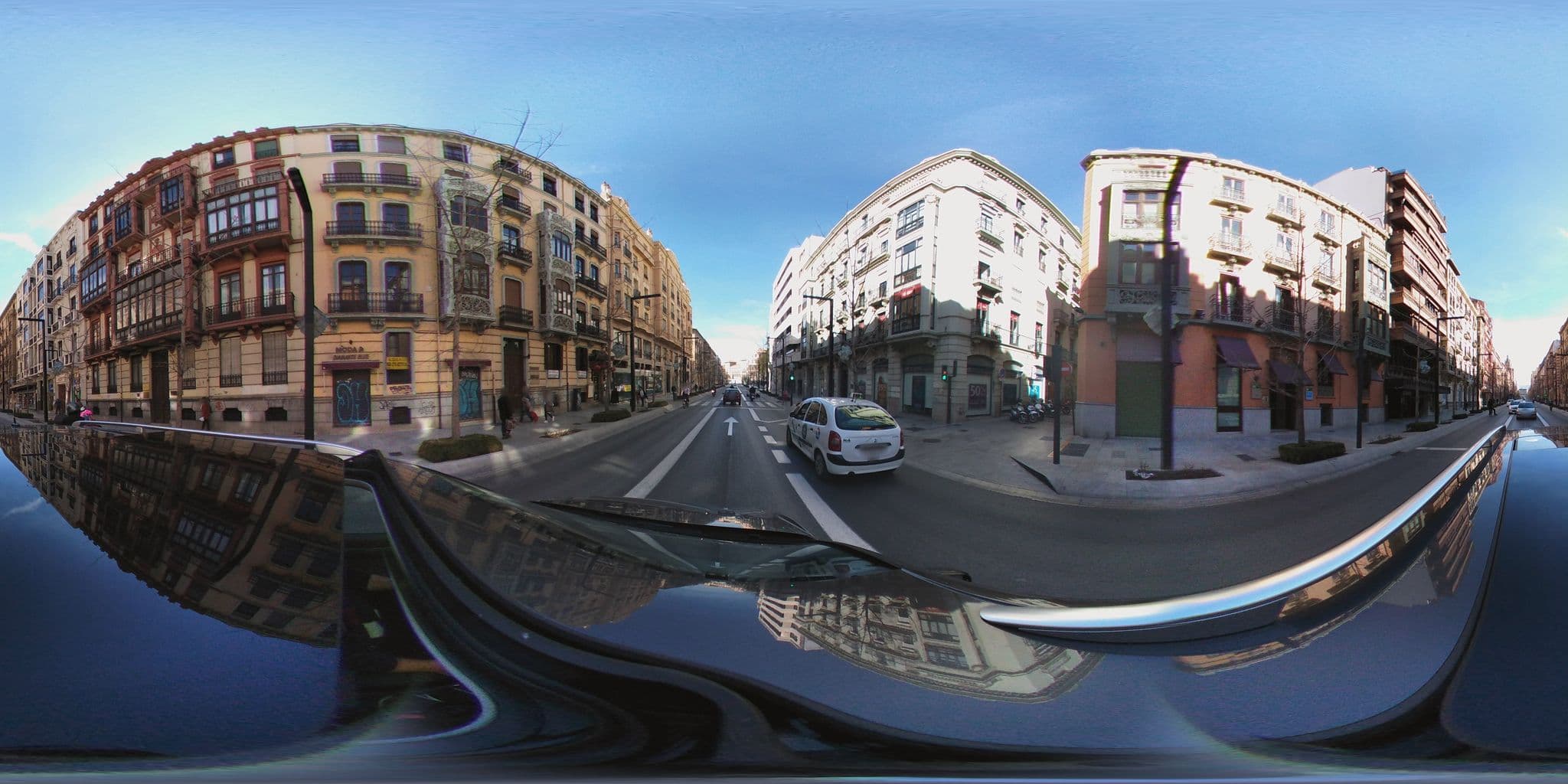 Street view near Nazarí Hotels, Granada