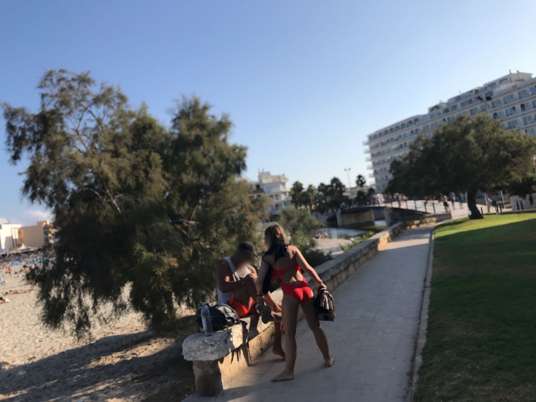 Street view near Moreia beach, Cala Millor