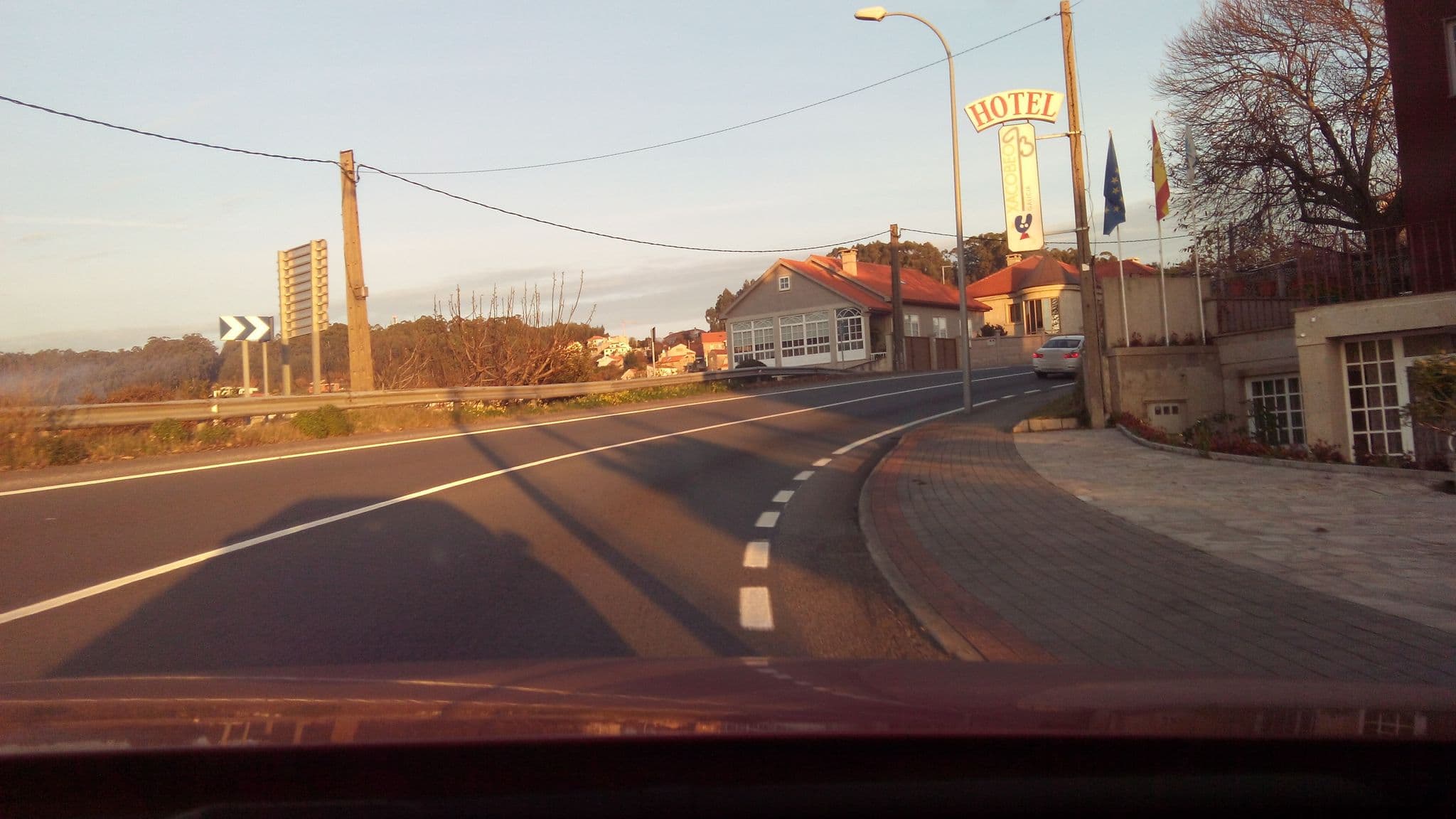 Street view near Hotel Xacobeo, Sanxenxo — © lolailo (CC BY-SA · Mapillary)