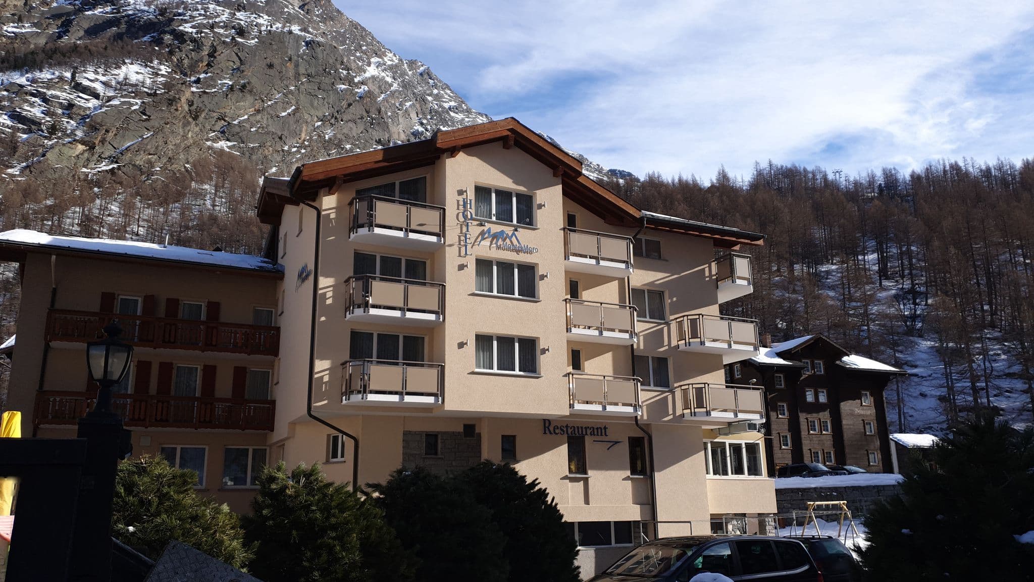 Street view near Monte-Moro, Saas-Fee — © bahnundbus (CC BY-SA · Mapillary)