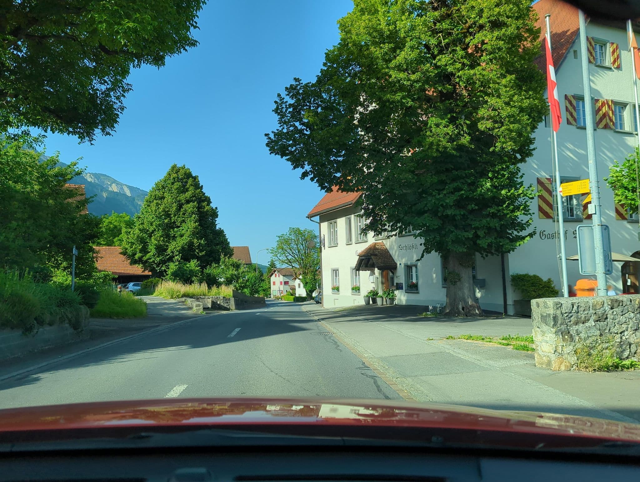 Street view near Schlössli Sax, Gams — © mcliquid (CC BY-SA · Mapillary)