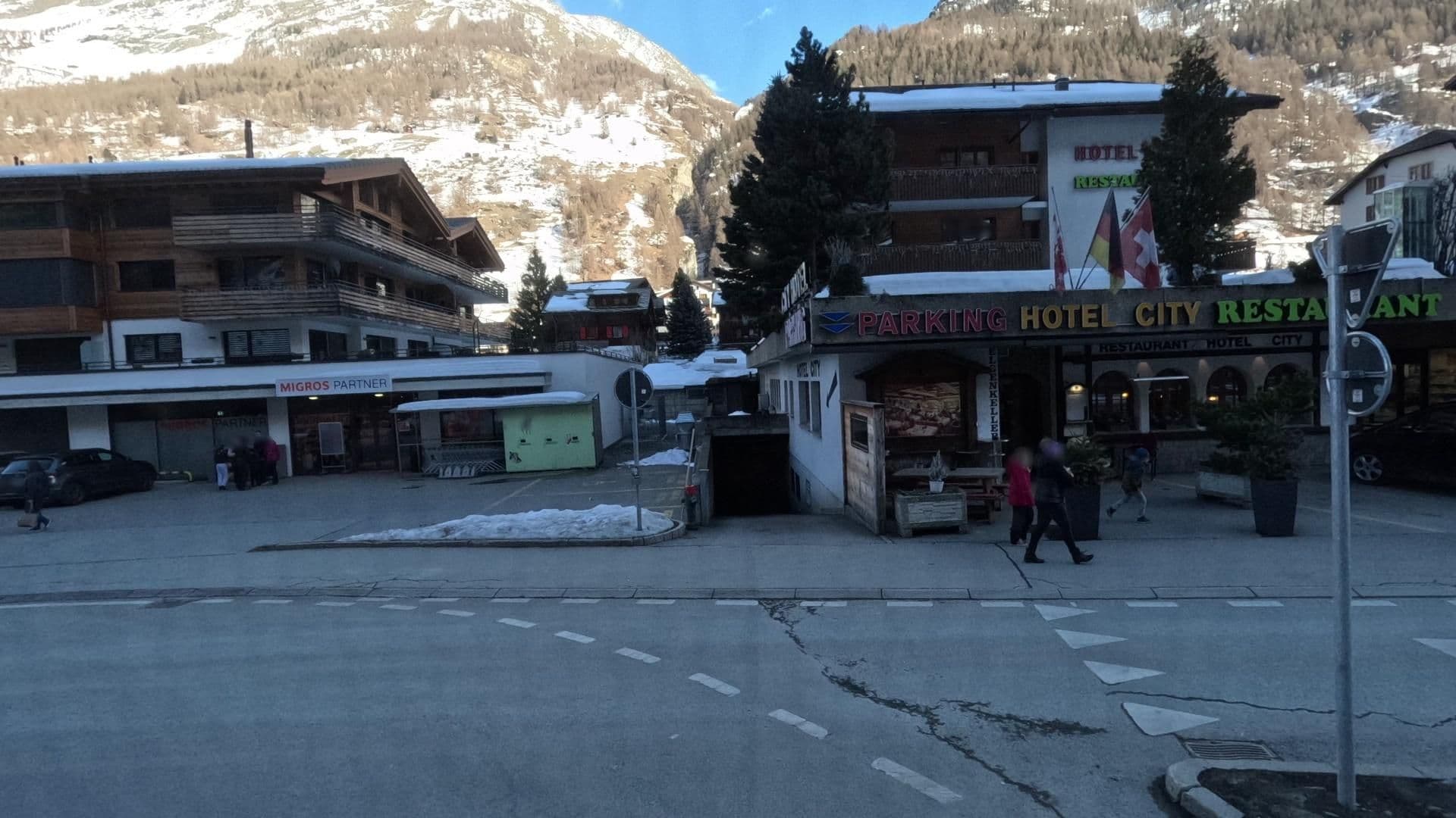 Street view near Matterhorn-Inn, Zermatt