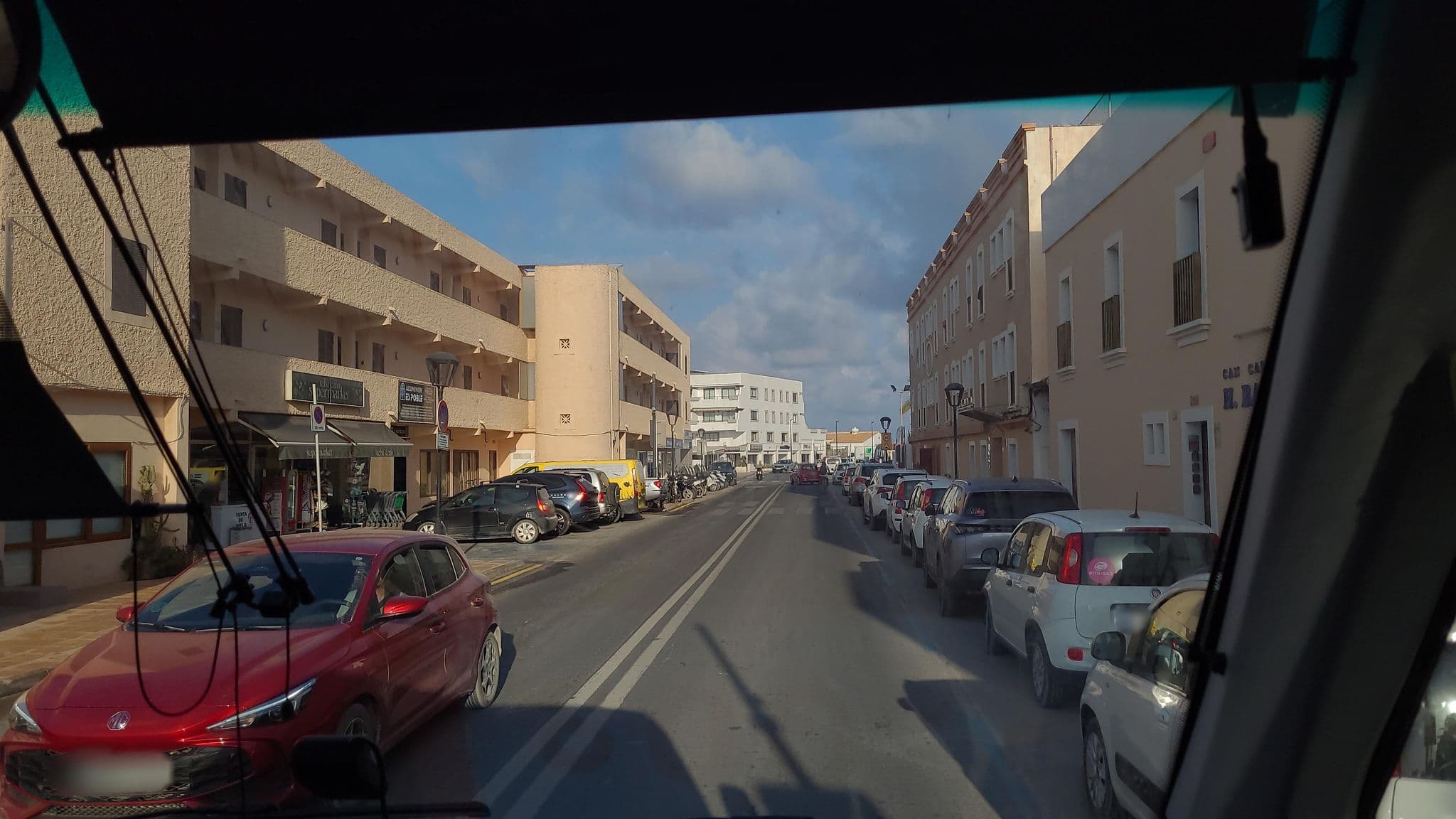 Street view near Hotel Bahía Formentera, Sant Francesc de Formentera