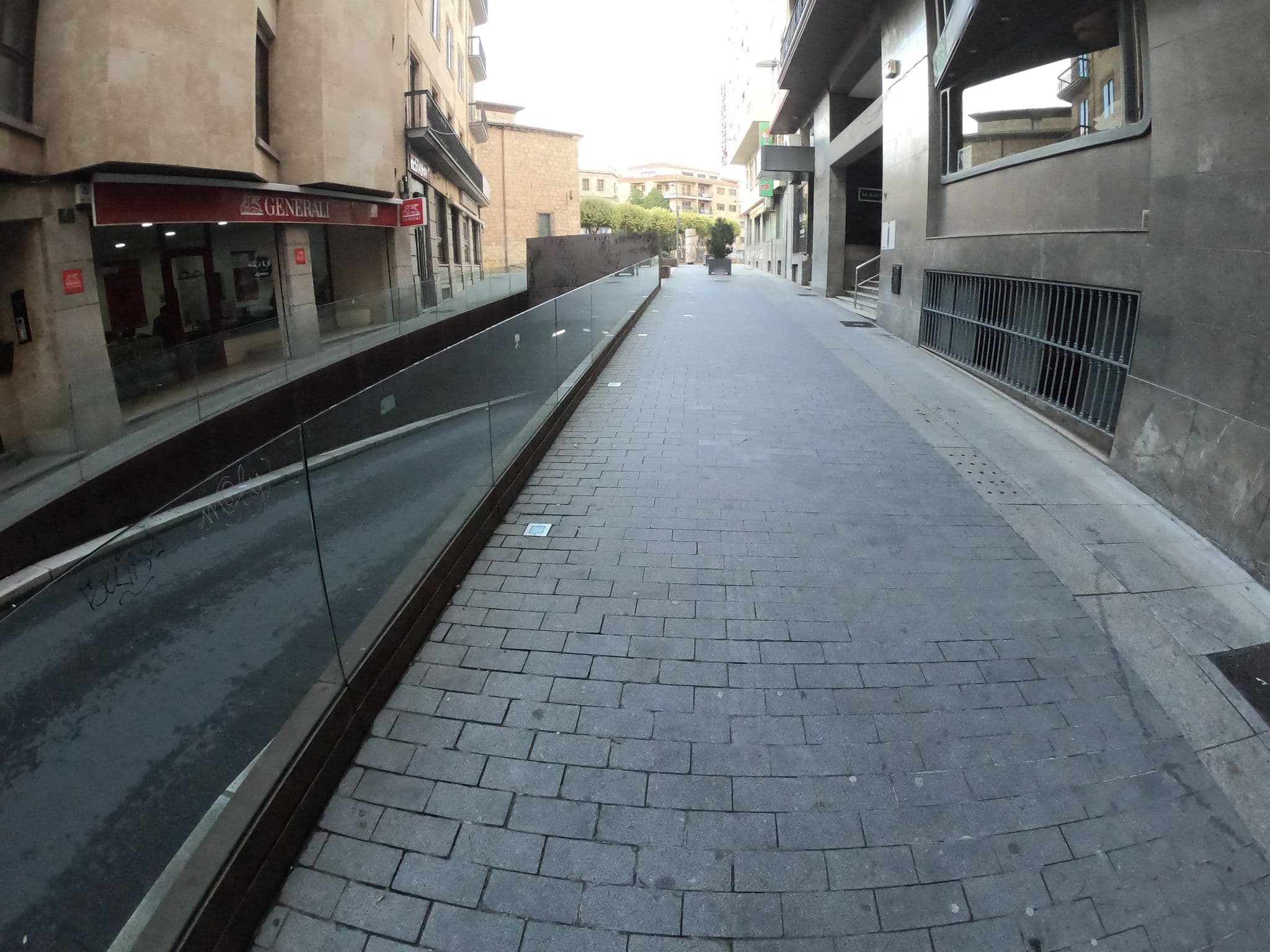 Street view near Hotel Condal, Santa Marta de Tormes — © sanchi (CC BY-SA · Mapillary)
