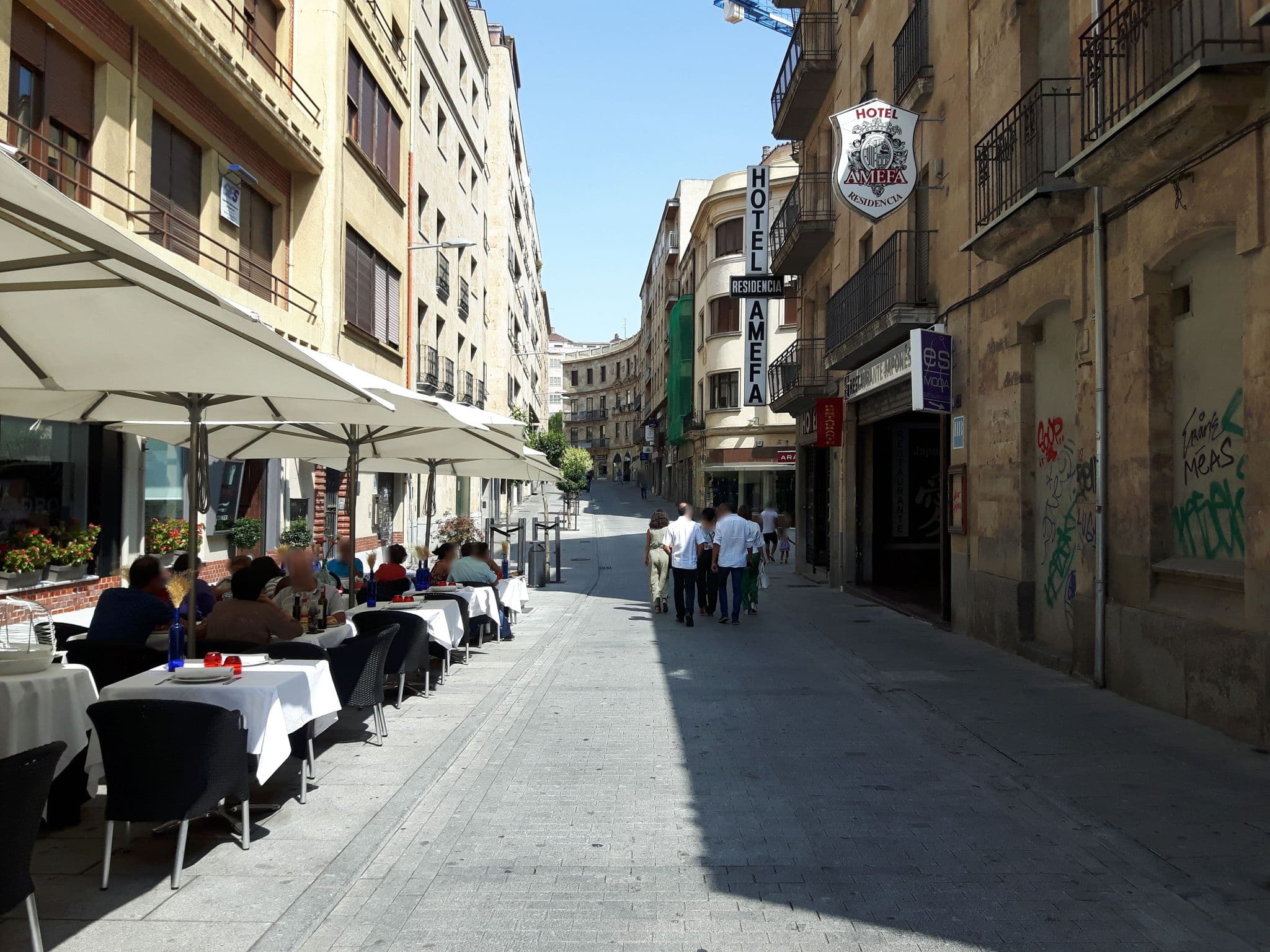 Street view near Hotel Amefa Salamanca, Santa Marta de Tormes — © civitas (CC BY-SA · Mapillary)