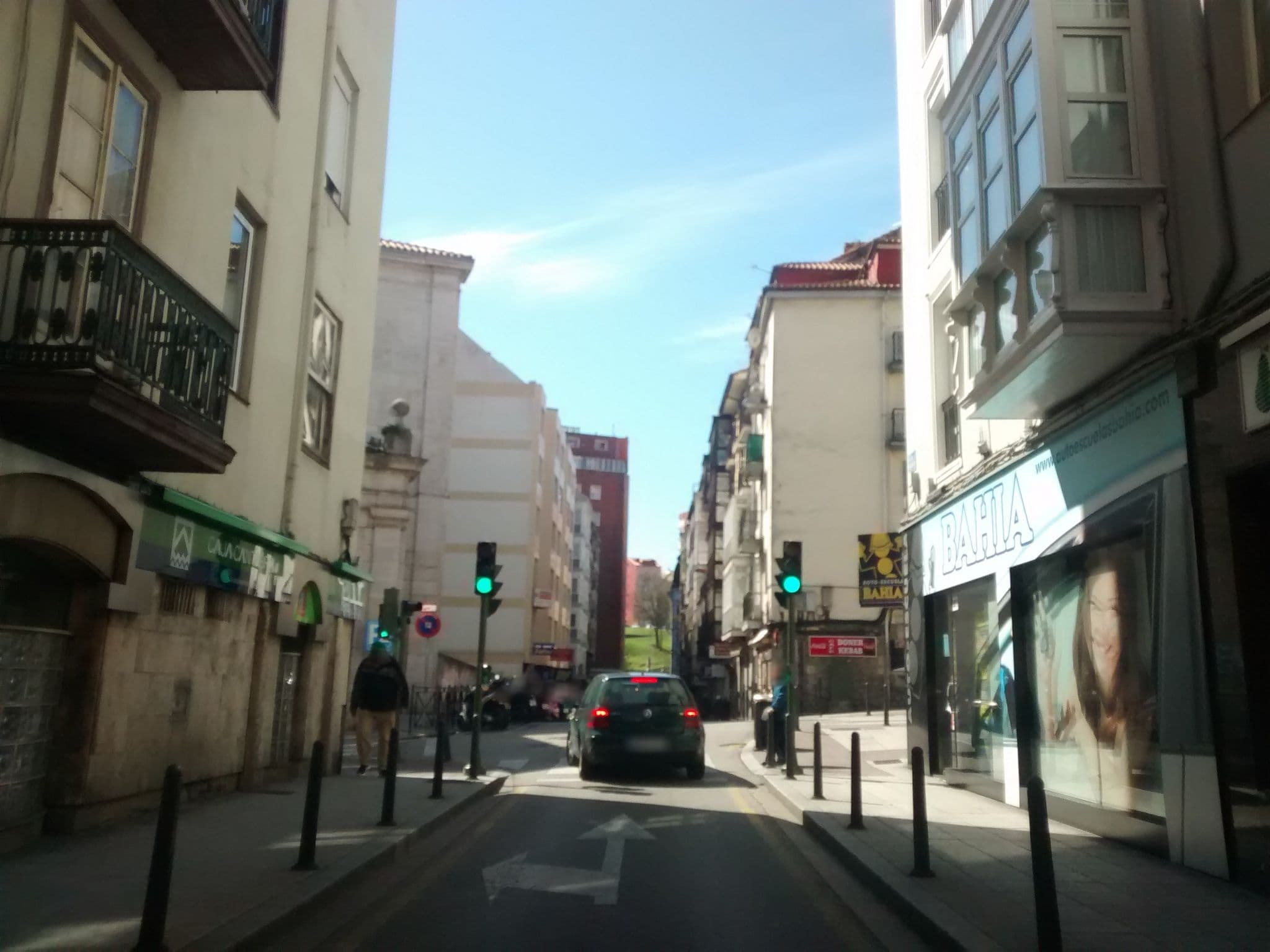 Street view near Hostal Cisneros, Santander