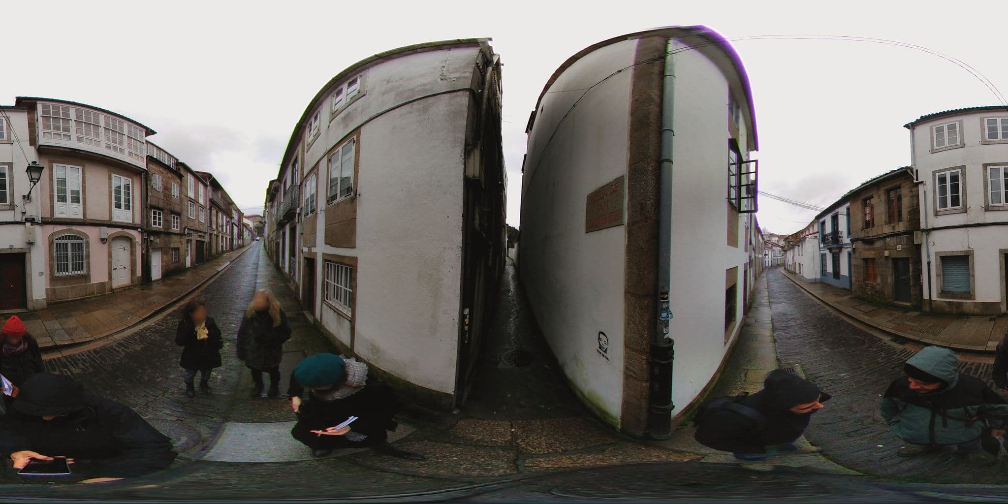 Street view near The Tailor's Garden, Santiago de Compostela — © elpbatista (CC BY-SA · Mapillary)